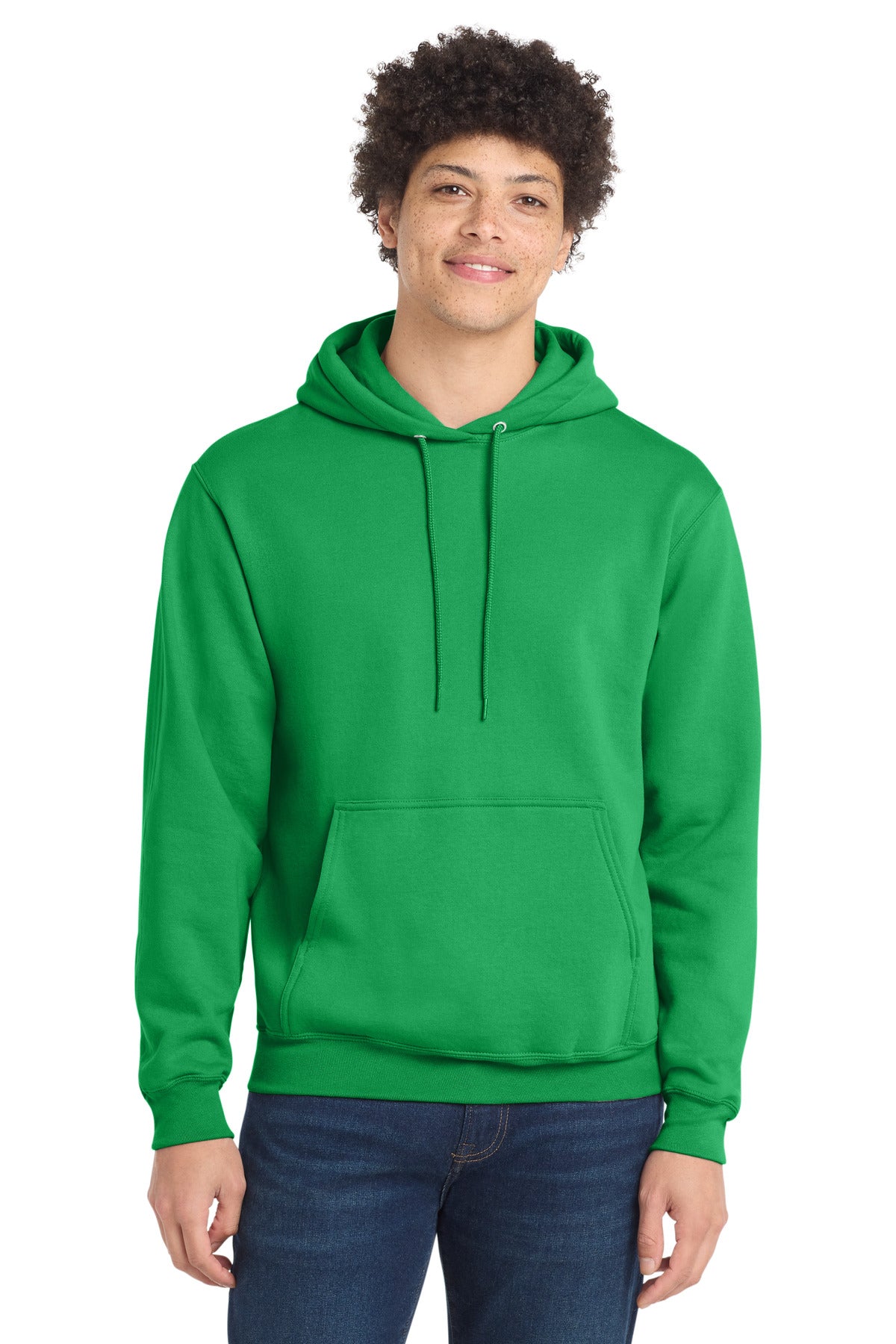 Custom Clover Green Core Fleece Hoodie PC78H, personalized by SanCanDo Swag in Argyle, TX