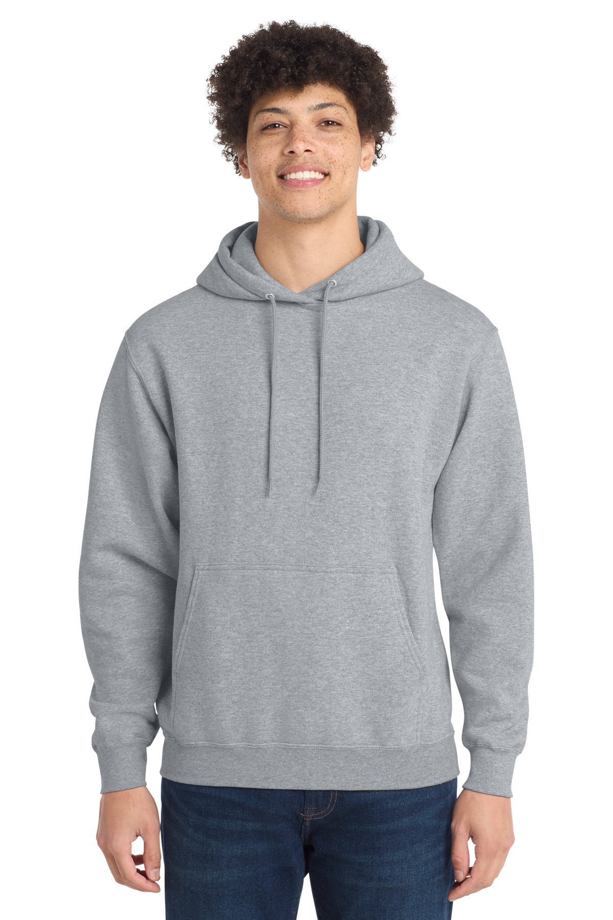 Custom Athletic Heather Core Fleece Hoodie PC78H, personalized by SanCanDo Swag in Argyle, TX