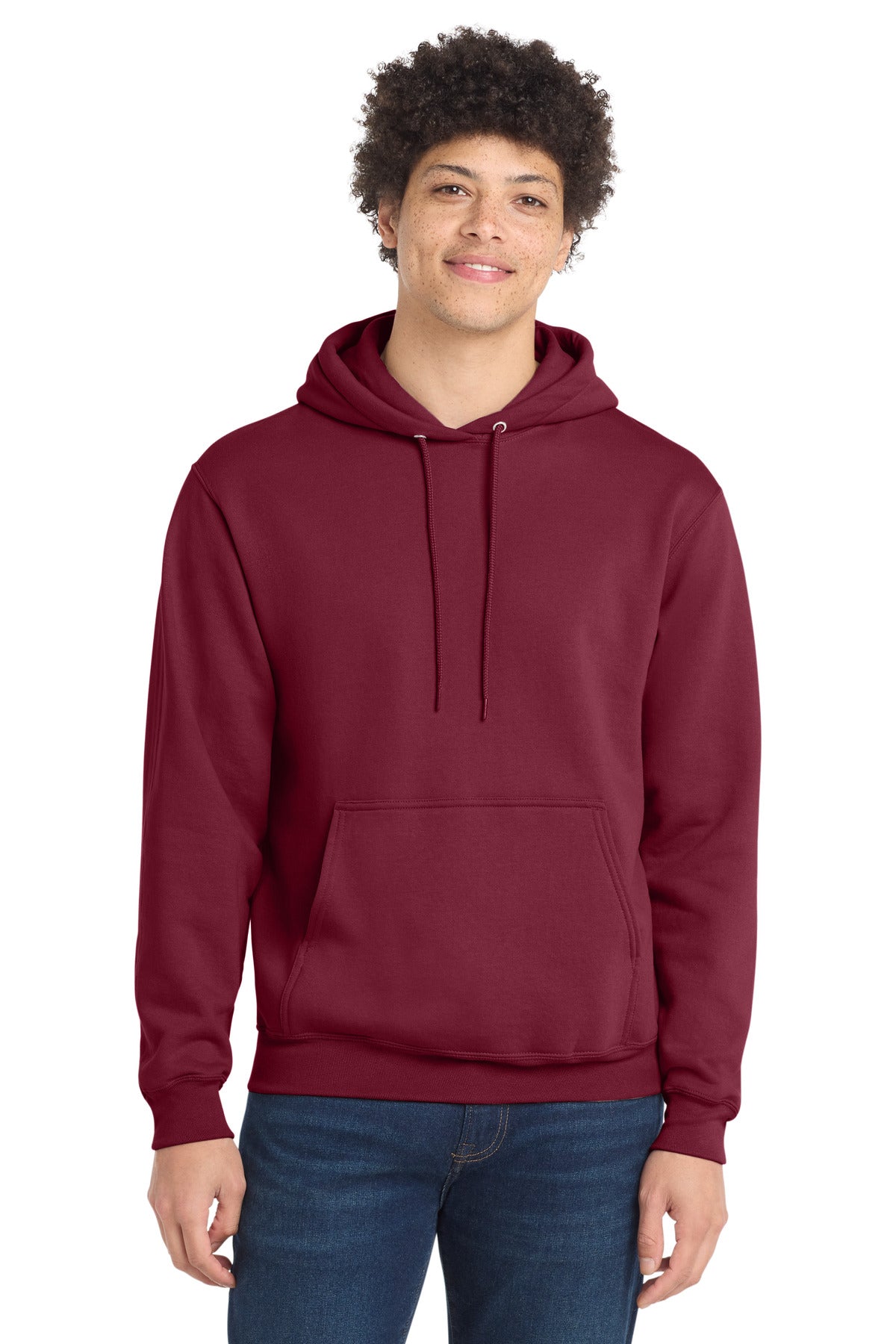 Custom Cardinal Core Fleece Hoodie PC78H, personalized by SanCanDo Swag in Argyle, TX