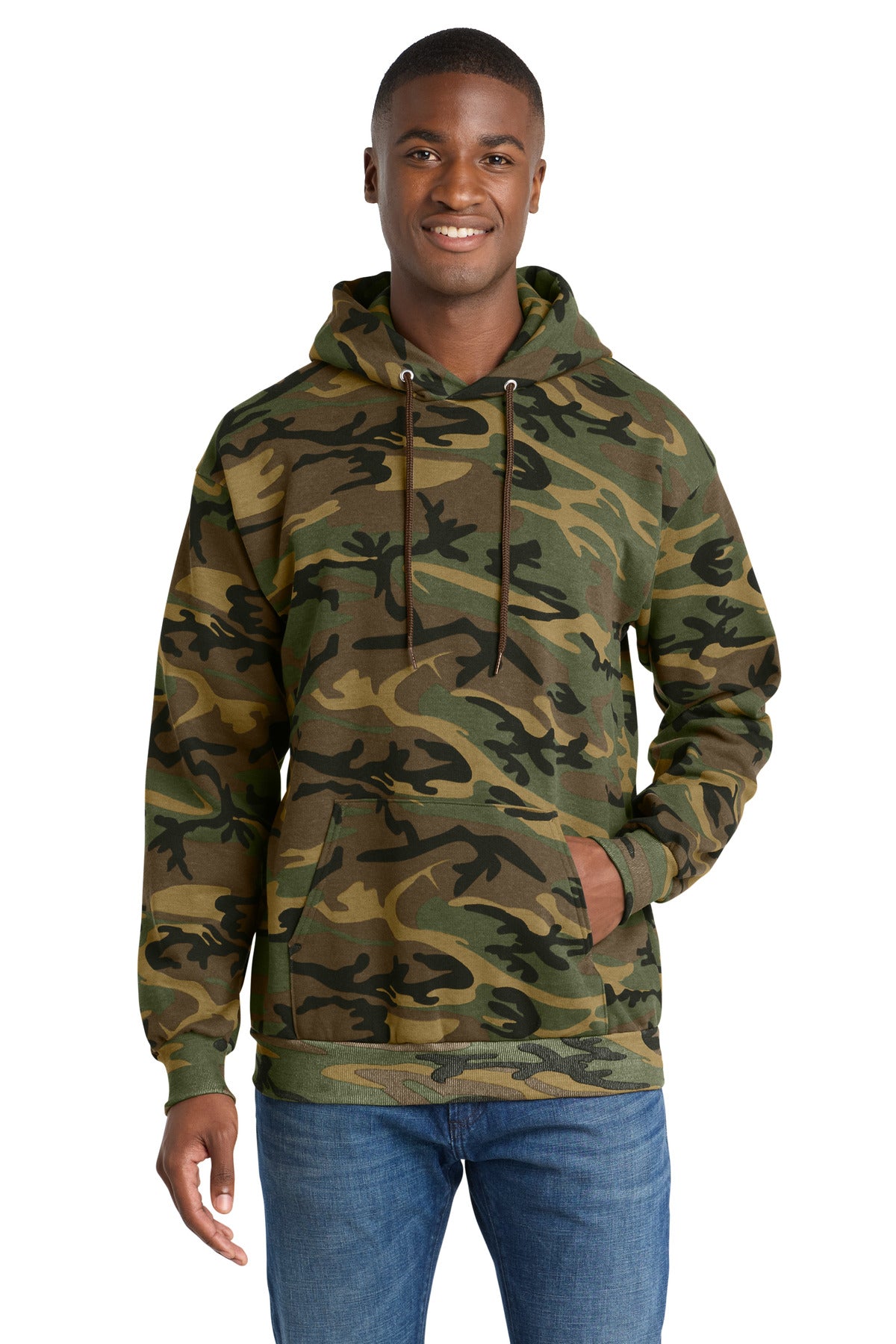 Custom Military Camo Core Fleece Camo Hoodie PC78HC, personalized by SanCanDo Swag in Argyle, TX