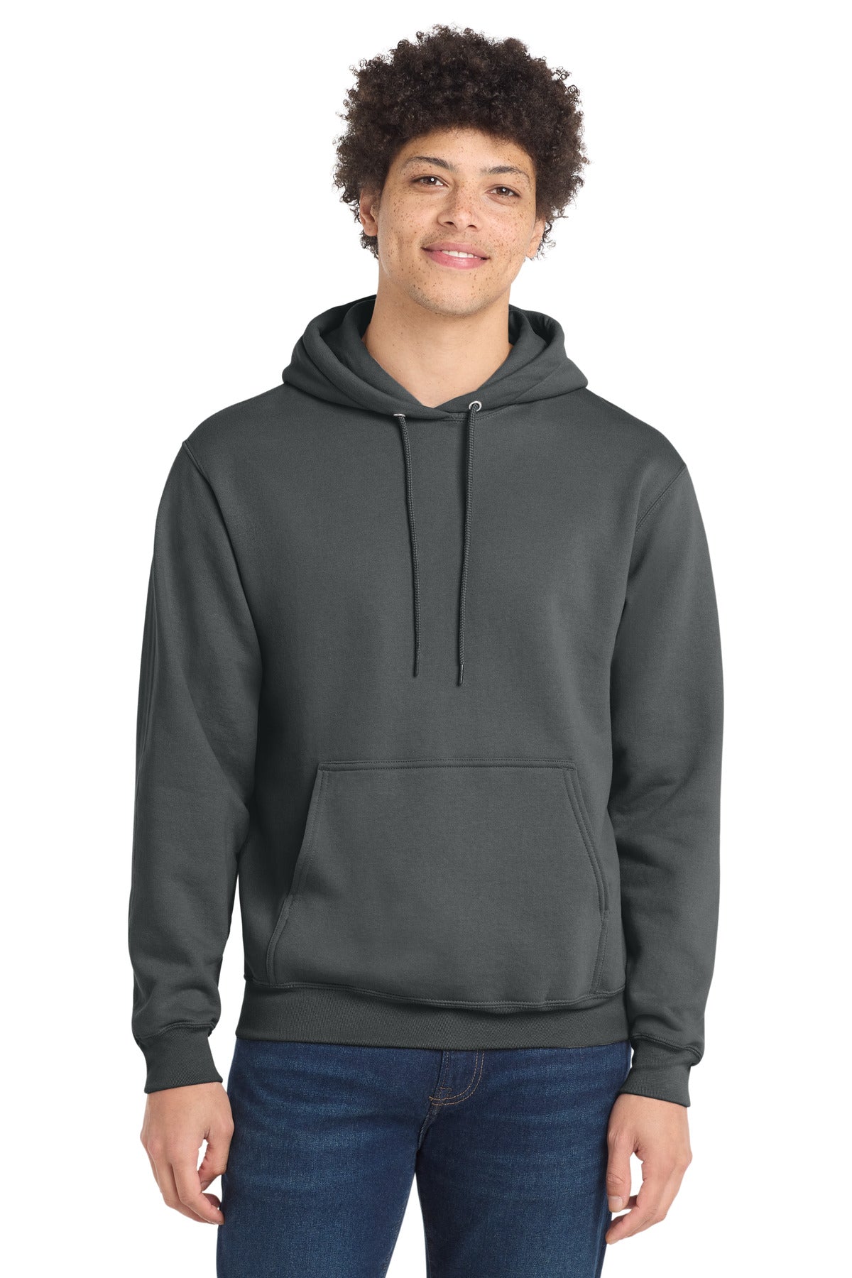Custom Charcoal Tall Core Fleece Hoodie PC78HT, personalized by SanCanDo Swag in Argyle, TX