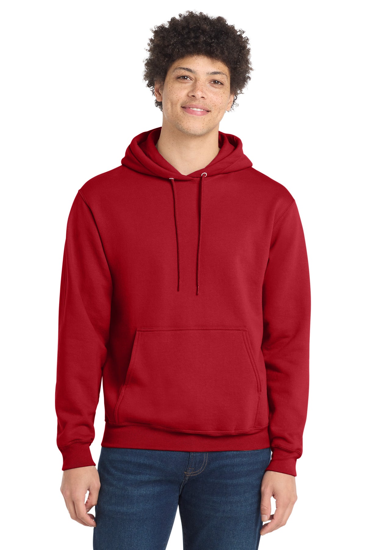 Custom Red Tall Core Fleece Hoodie PC78HT, personalized by SanCanDo Swag in Argyle, TX
