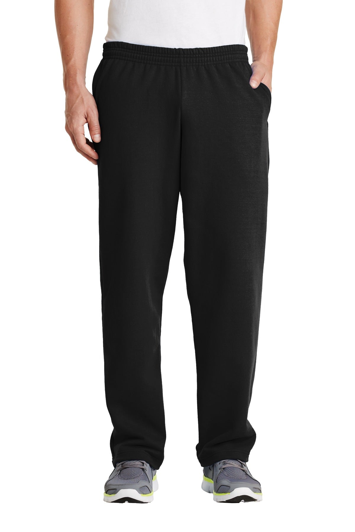 Custom Jet Black Core Fleece Sweatpant with Pockets PC78P, personalized by SanCanDo Swag in Argyle, TX