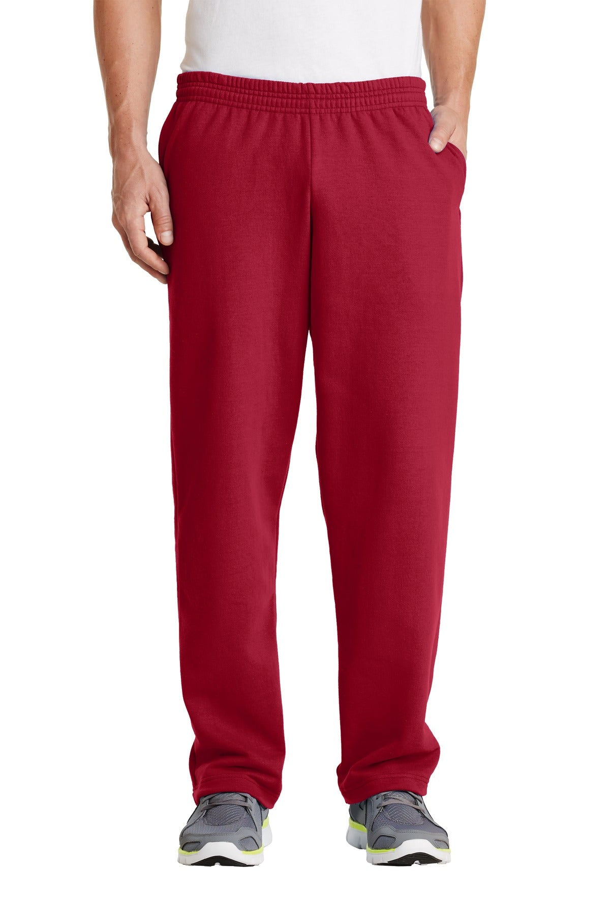 Custom Red Core Fleece Sweatpant with Pockets PC78P, personalized by SanCanDo Swag in Argyle, TX