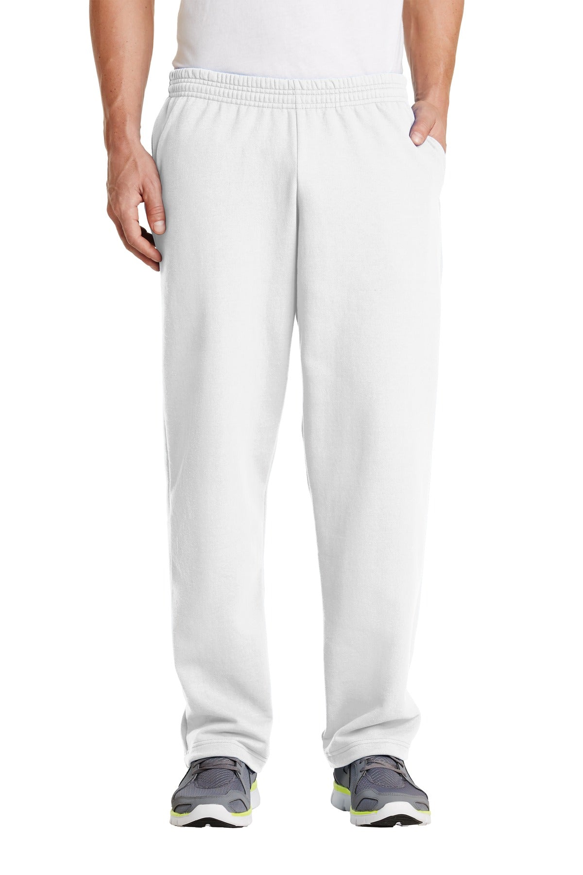 Custom White Core Fleece Sweatpant with Pockets PC78P, personalized by SanCanDo Swag in Argyle, TX