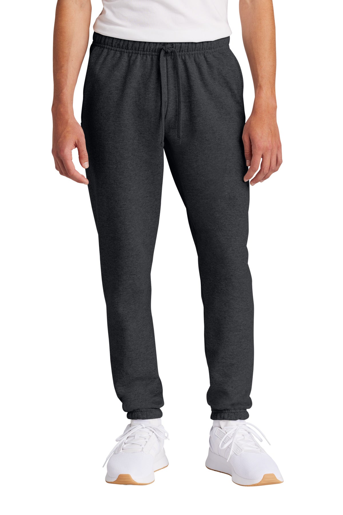 Custom Dark Heather Grey Core Fleece Sweatpant PC78SP, personalized by SanCanDo Swag in Argyle, TX