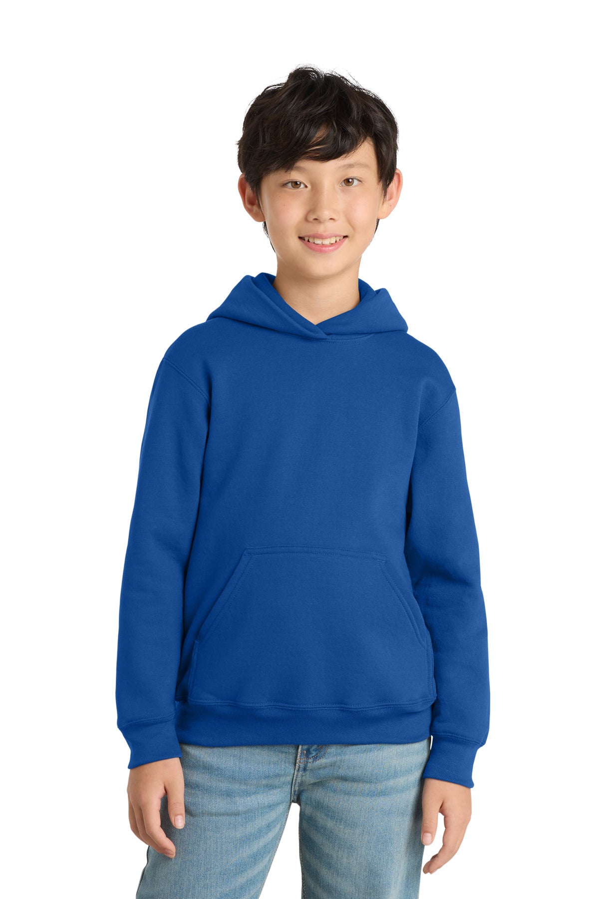 Custom Royal Youth Core Fleece Hoodie PC78YH, personalized by SanCanDo Swag in Argyle, TX