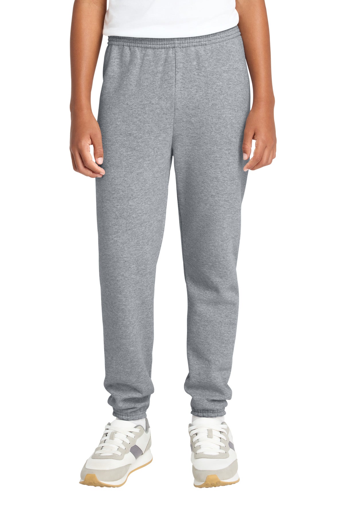 Custom Athletic Heather Youth Core Fleece Sweatpant PC78YP, personalized by SanCanDo Swag in Argyle, TX