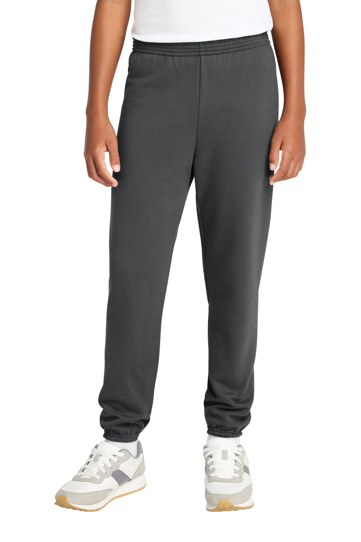 Custom Charcoal Youth Core Fleece Sweatpant PC78YP, personalized by SanCanDo Swag in Argyle, TX