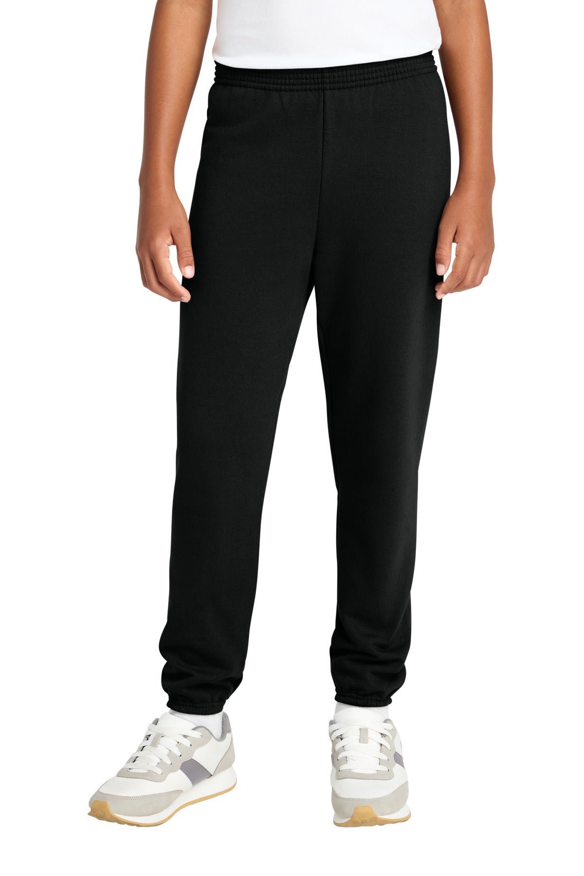 Custom Jet Black Youth Core Fleece Sweatpant PC78YP, personalized by SanCanDo Swag in Argyle, TX