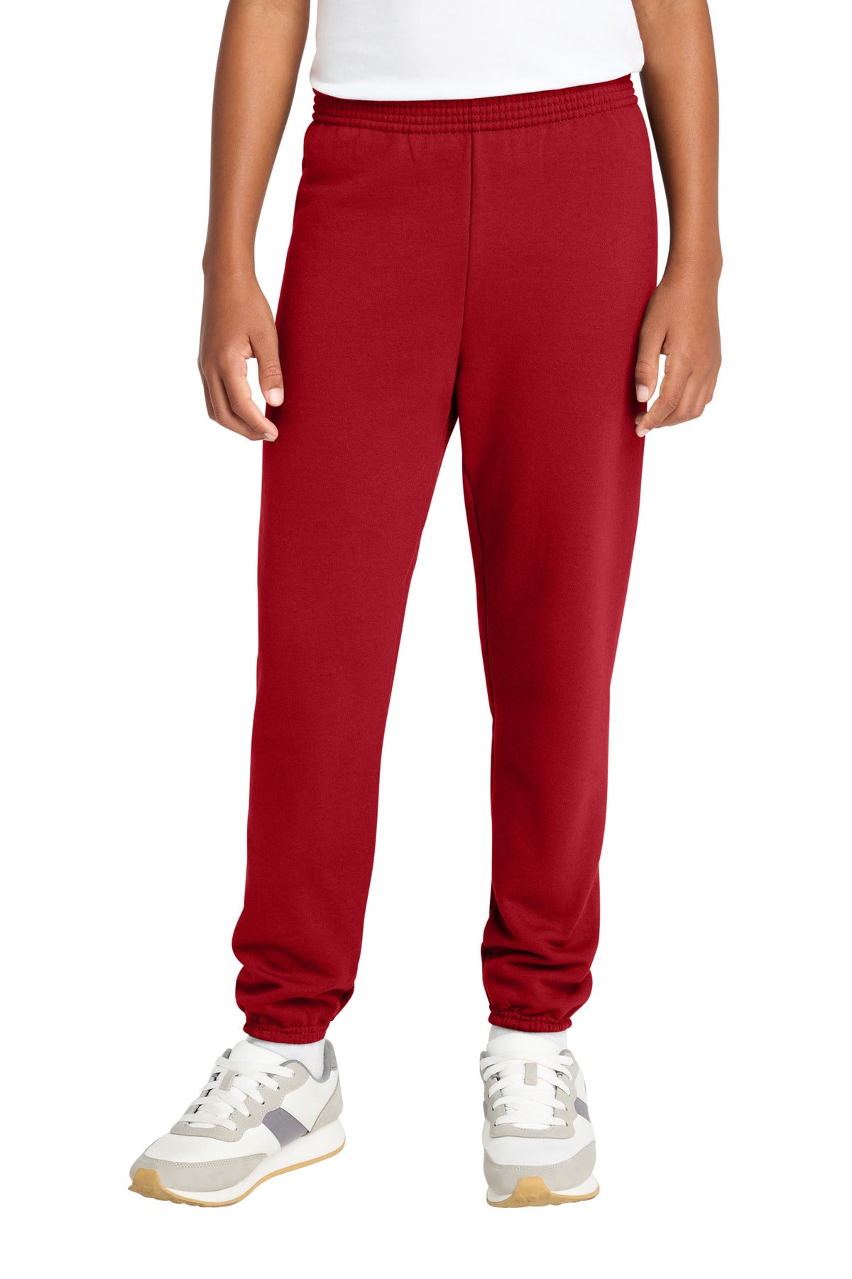 Custom Red Youth Core Fleece Sweatpant PC78YP, personalized by SanCanDo Swag in Argyle, TX