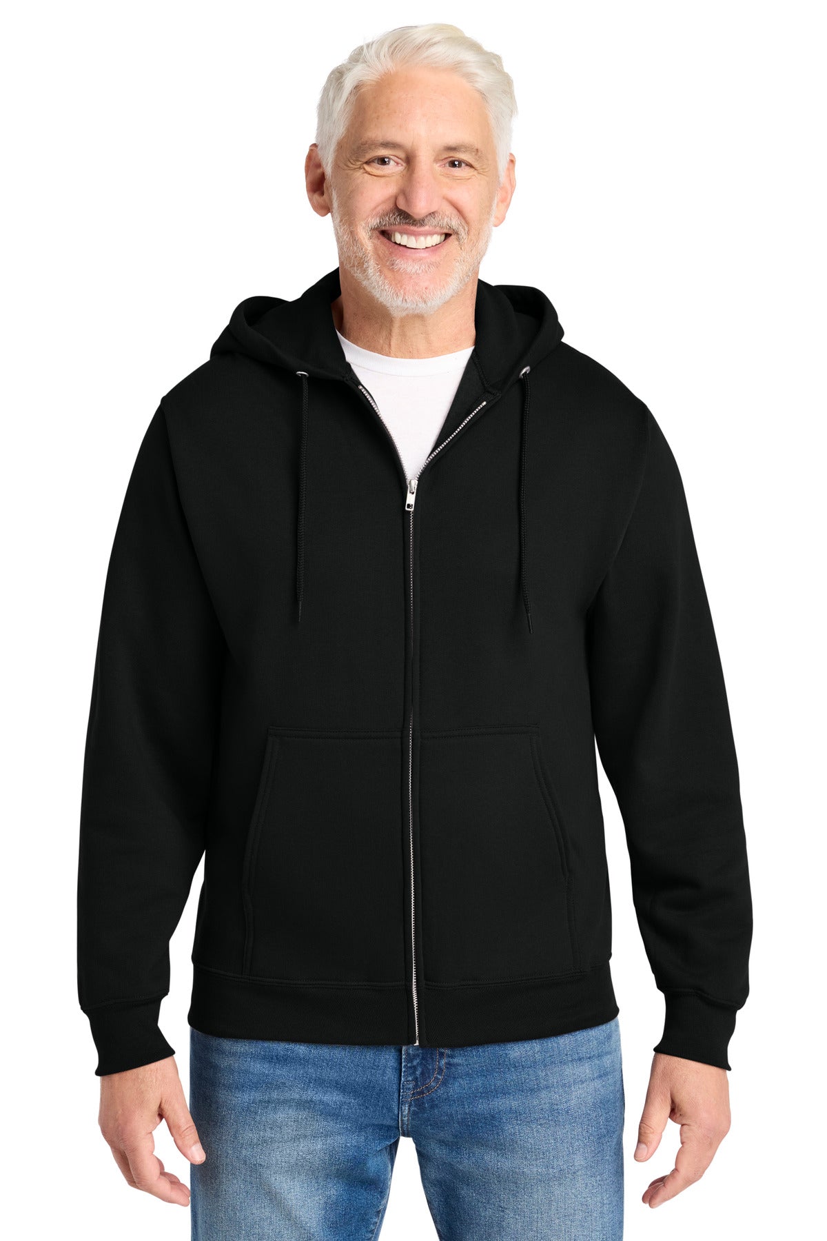 Custom Jet Black Core Fleece Full-Zip Hoodie PC78ZH, personalized by SanCanDo Swag in Argyle, TX