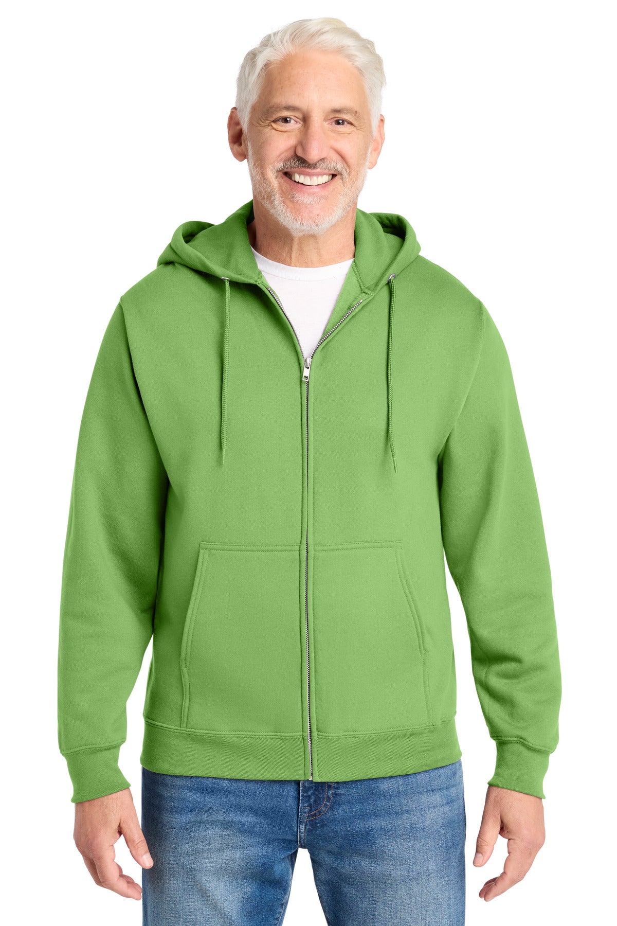 Custom Lime Core Fleece Full-Zip Hoodie PC78ZH, personalized by SanCanDo Swag in Argyle, TX