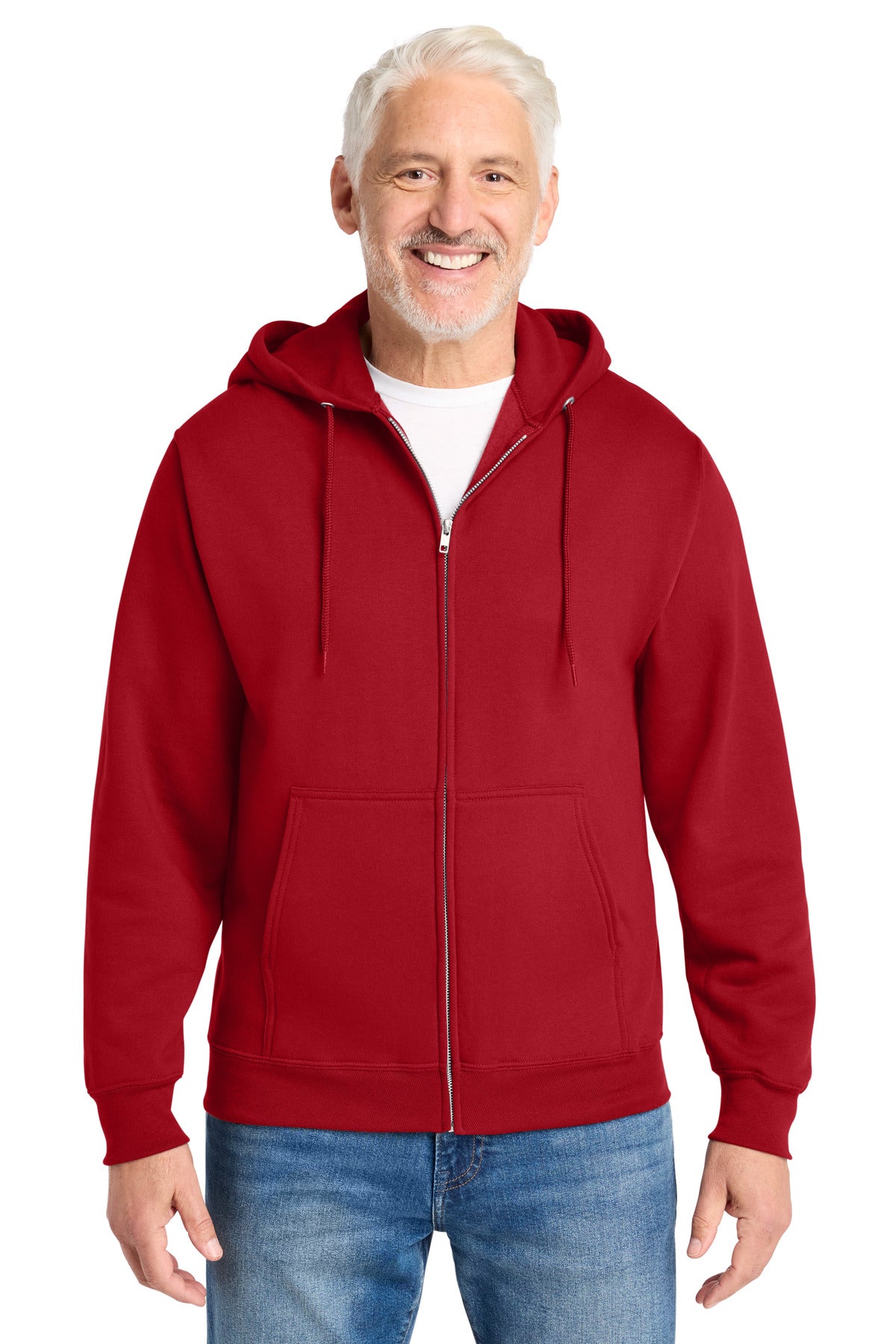 Custom Red Core Fleece Full-Zip Hoodie PC78ZH, personalized by SanCanDo Swag in Argyle, TX