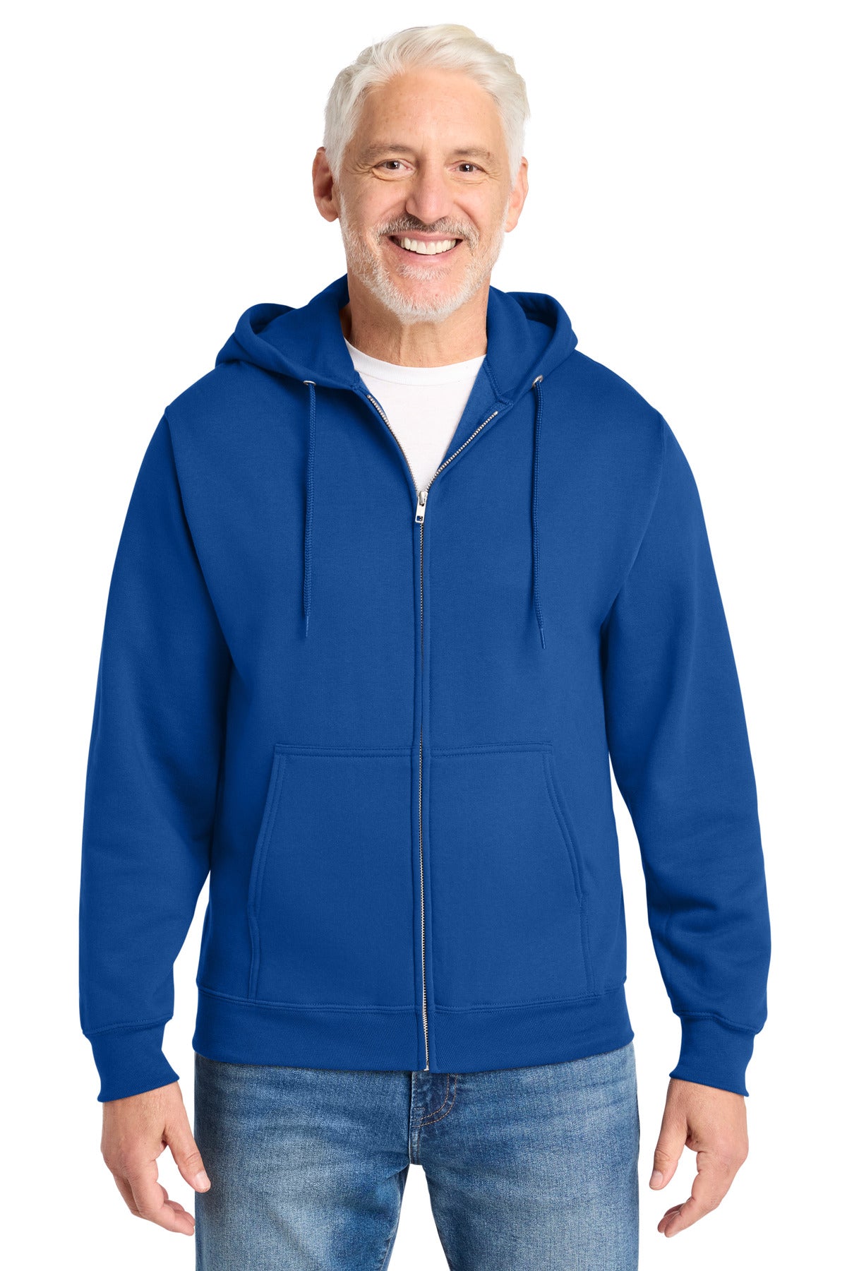Custom Royal Core Fleece Full-Zip Hoodie PC78ZH, personalized by SanCanDo Swag in Argyle, TX
