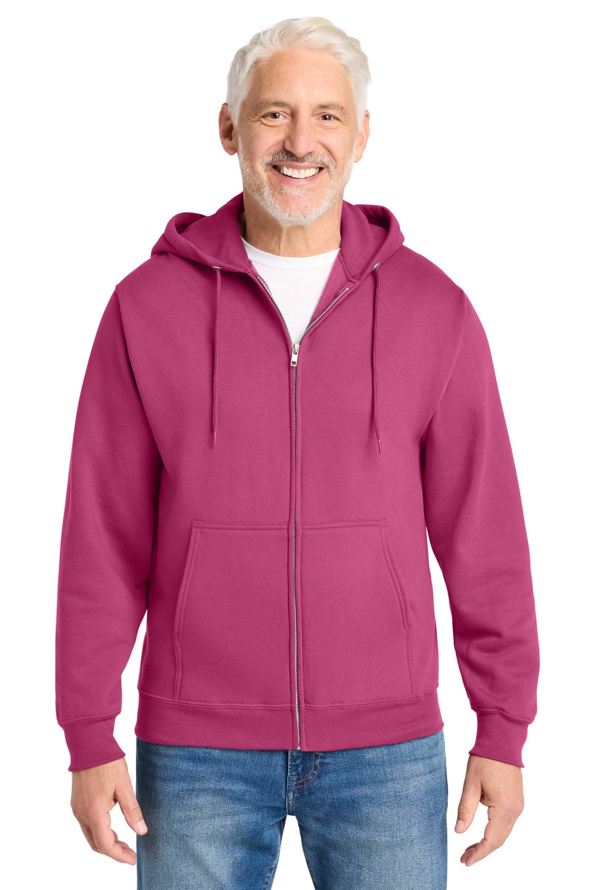 Custom Sangria Core Fleece Full-Zip Hoodie PC78ZH, personalized by SanCanDo Swag in Argyle, TX