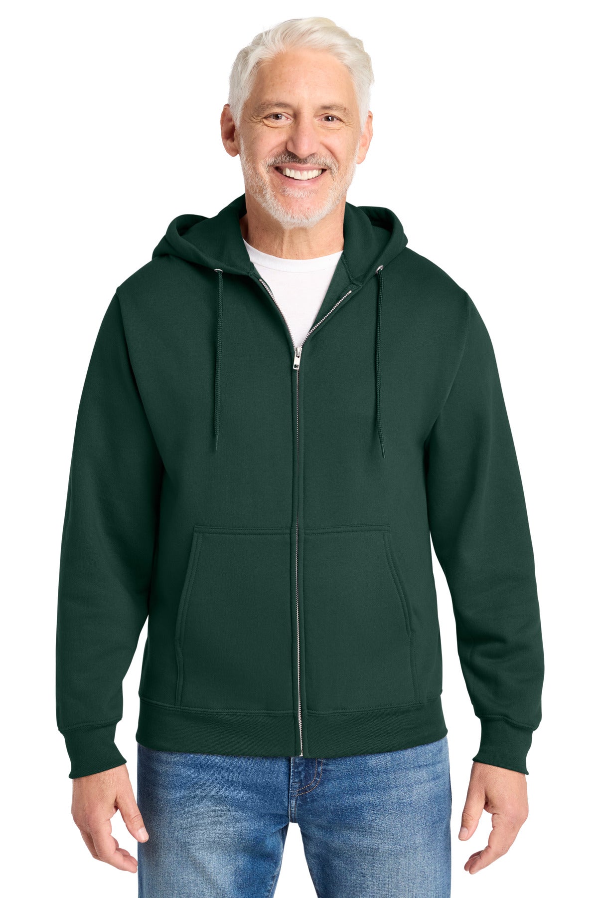 Custom Dark Green Core Fleece Full-Zip Hoodie PC78ZH, personalized by SanCanDo Swag in Argyle, TX