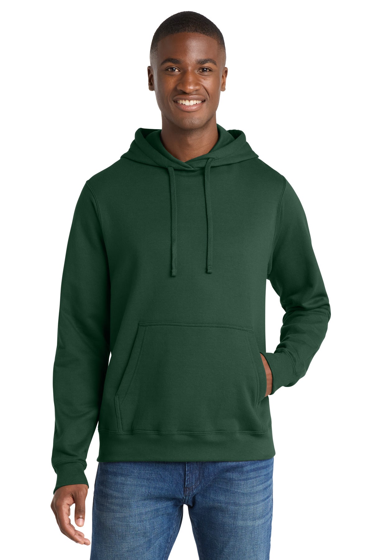 Custom Forest Green Fan Favorite Fleece Hoodie PC850H, personalized by SanCanDo Swag in Argyle, TX