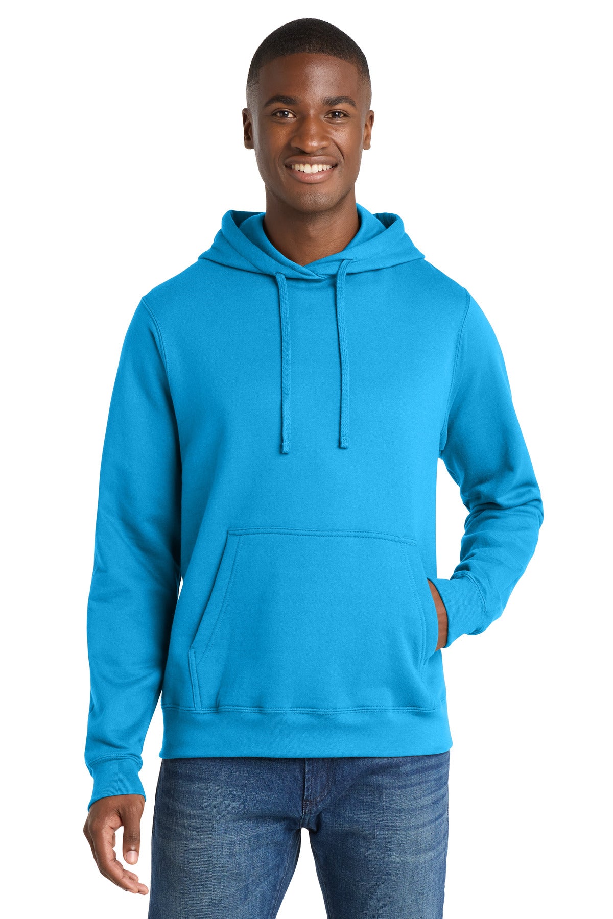Custom Sapphire Fan Favorite Fleece Hoodie PC850H, personalized by SanCanDo Swag in Argyle, TX