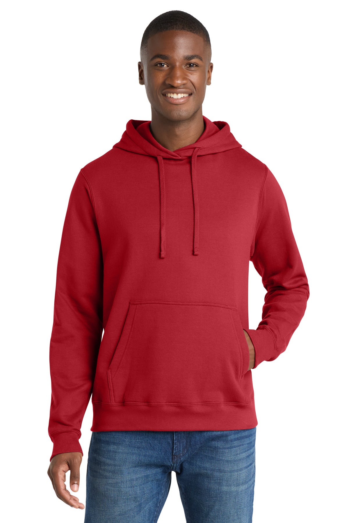 Custom Team Cardinal Fan Favorite Fleece Hoodie PC850H, personalized by SanCanDo Swag in Argyle, TX