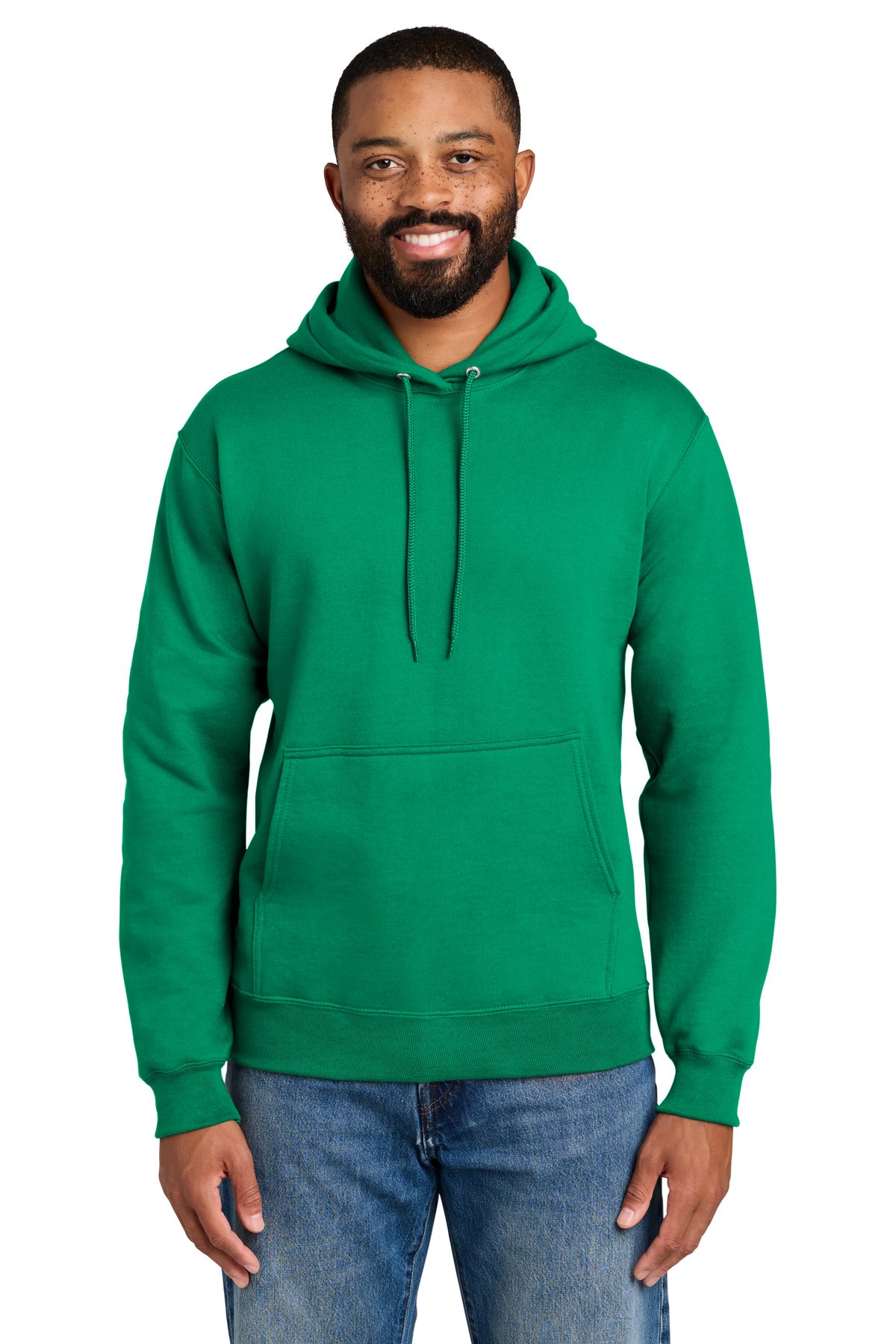 Custom Kelly Essential Fleece Hoodie PC90H, personalized by SanCanDo Swag in Argyle, TX