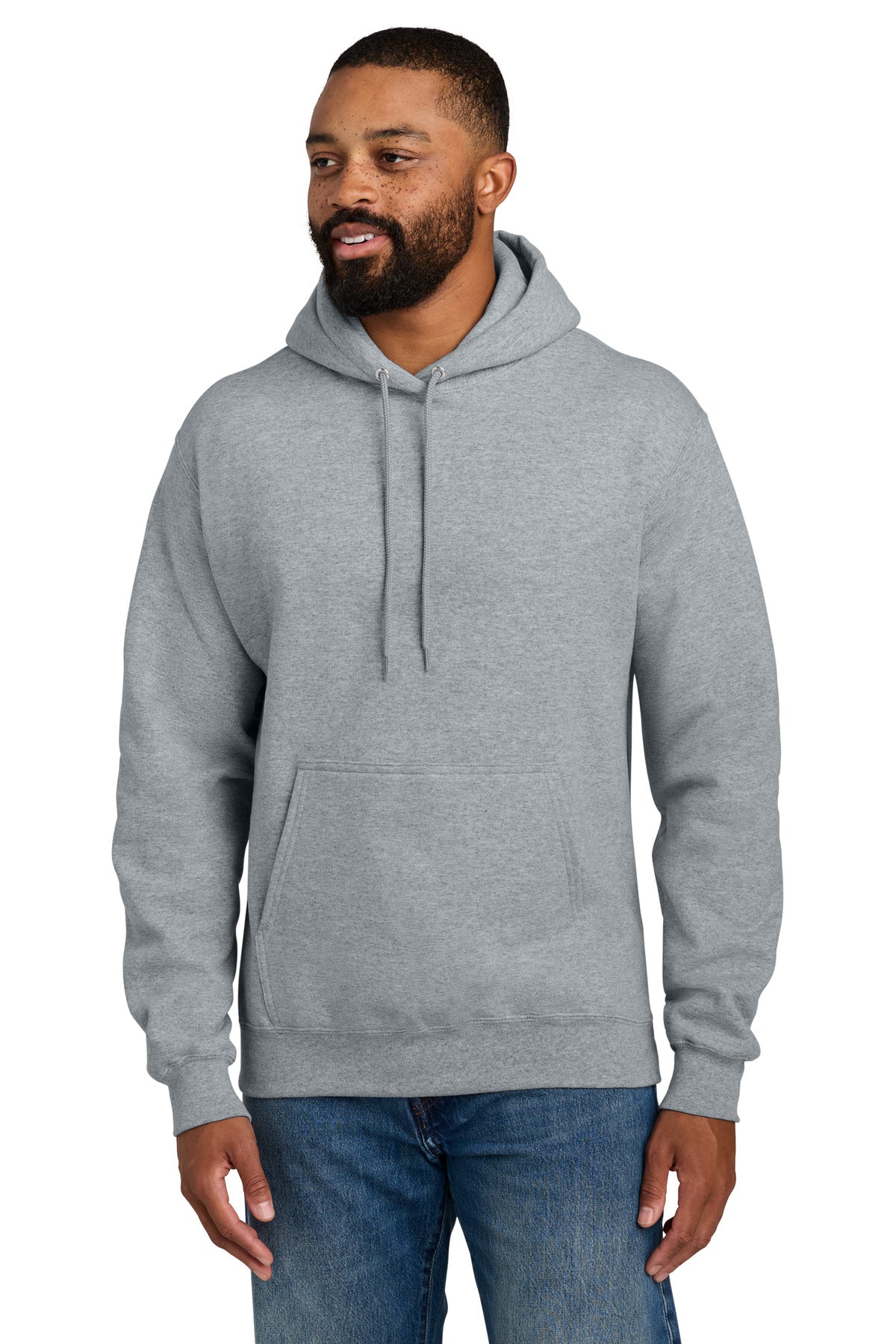 Custom Athletic Heather Essential Fleece Hoodie PC90H, personalized by SanCanDo Swag in Argyle, TX