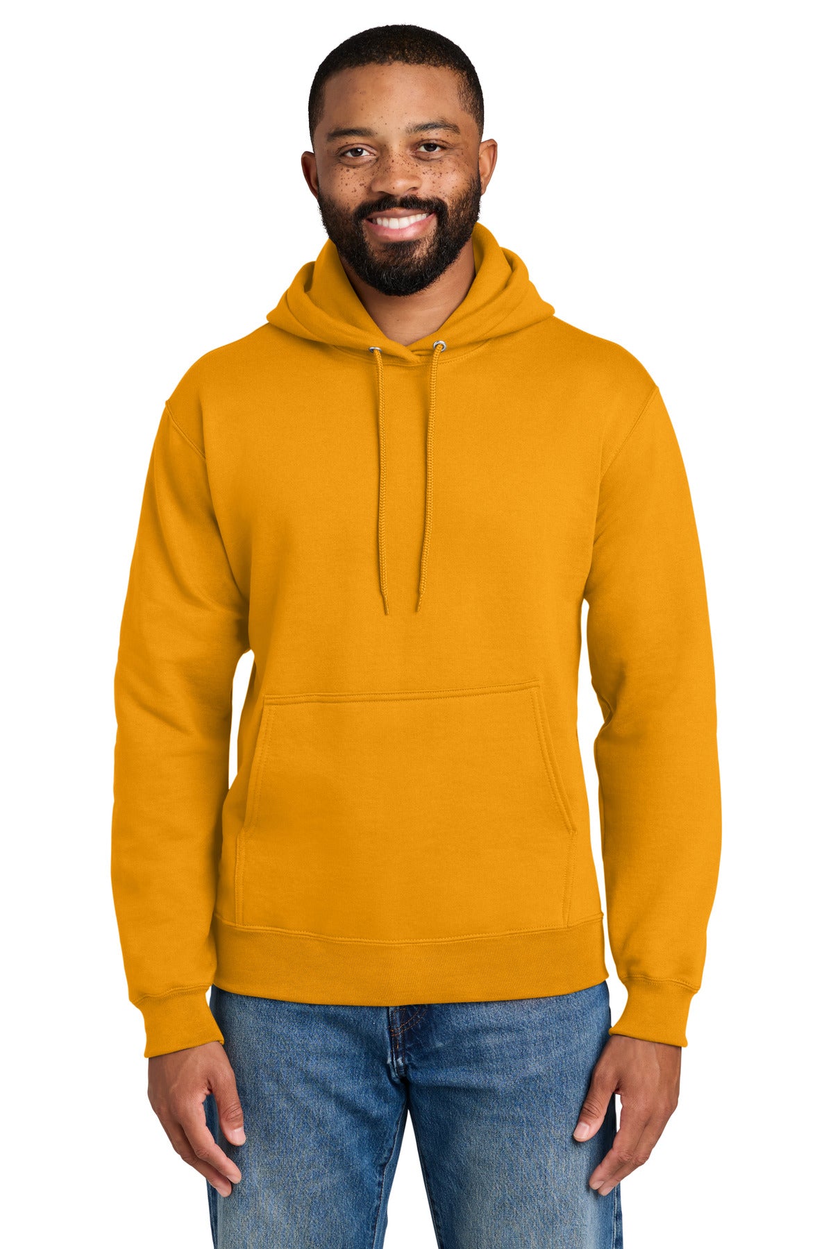 Custom Gold Essential Fleece Hoodie PC90H, personalized by SanCanDo Swag in Argyle, TX