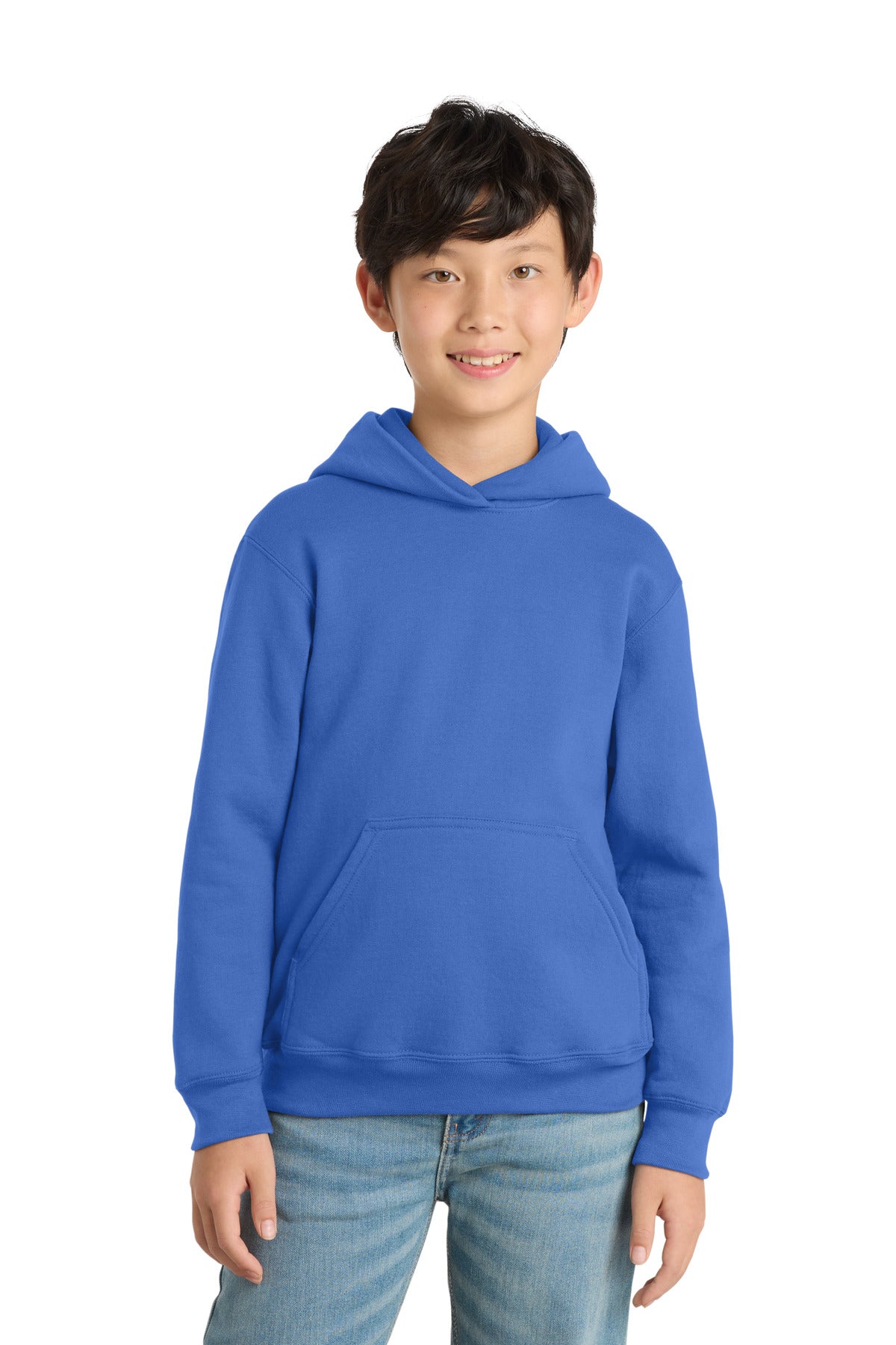 Custom Royal DISCONTINUED Port & Co Core Fleece Hoodie PC90YH, personalized by SanCanDo Swag in Argyle, TX