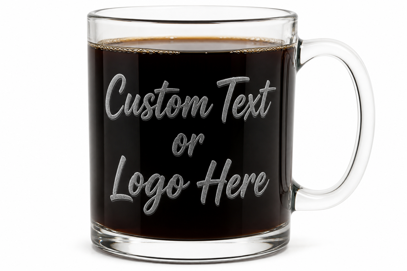 Add Custom Text or Logo Here | sandblast frost placeholder