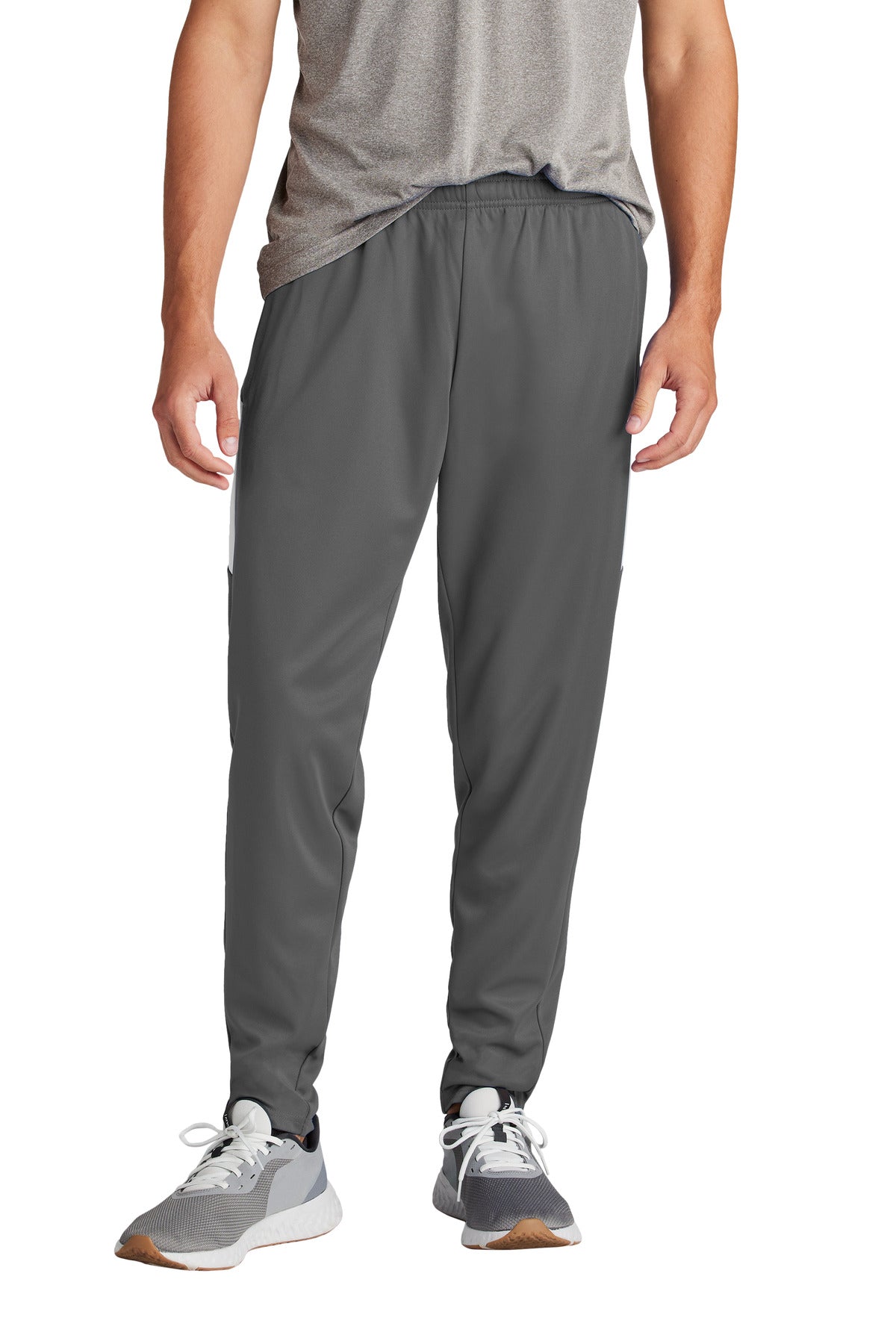 Custom Iron Grey/ White Travel Pant PST800, personalized by SanCanDo Swag in Argyle, TX