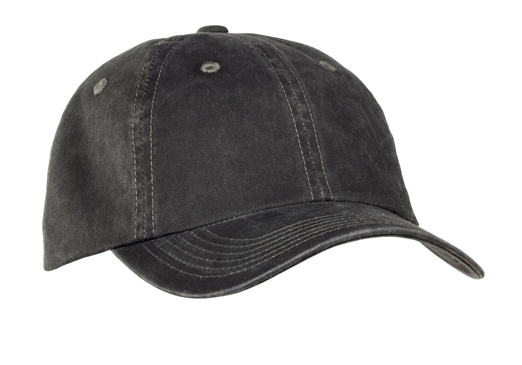 Custom Black Garment-Washed Cap PWU, personalized by SanCanDo Swag in Argyle, TX