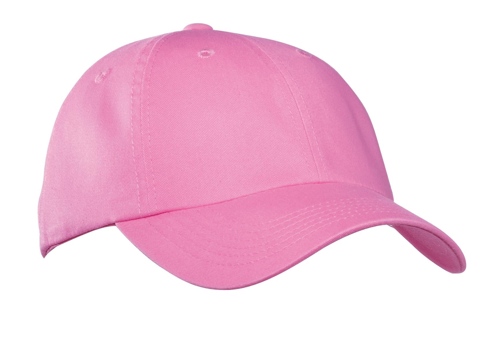 Custom Bright Pink Garment-Washed Cap PWU, personalized by SanCanDo Swag in Argyle, TX