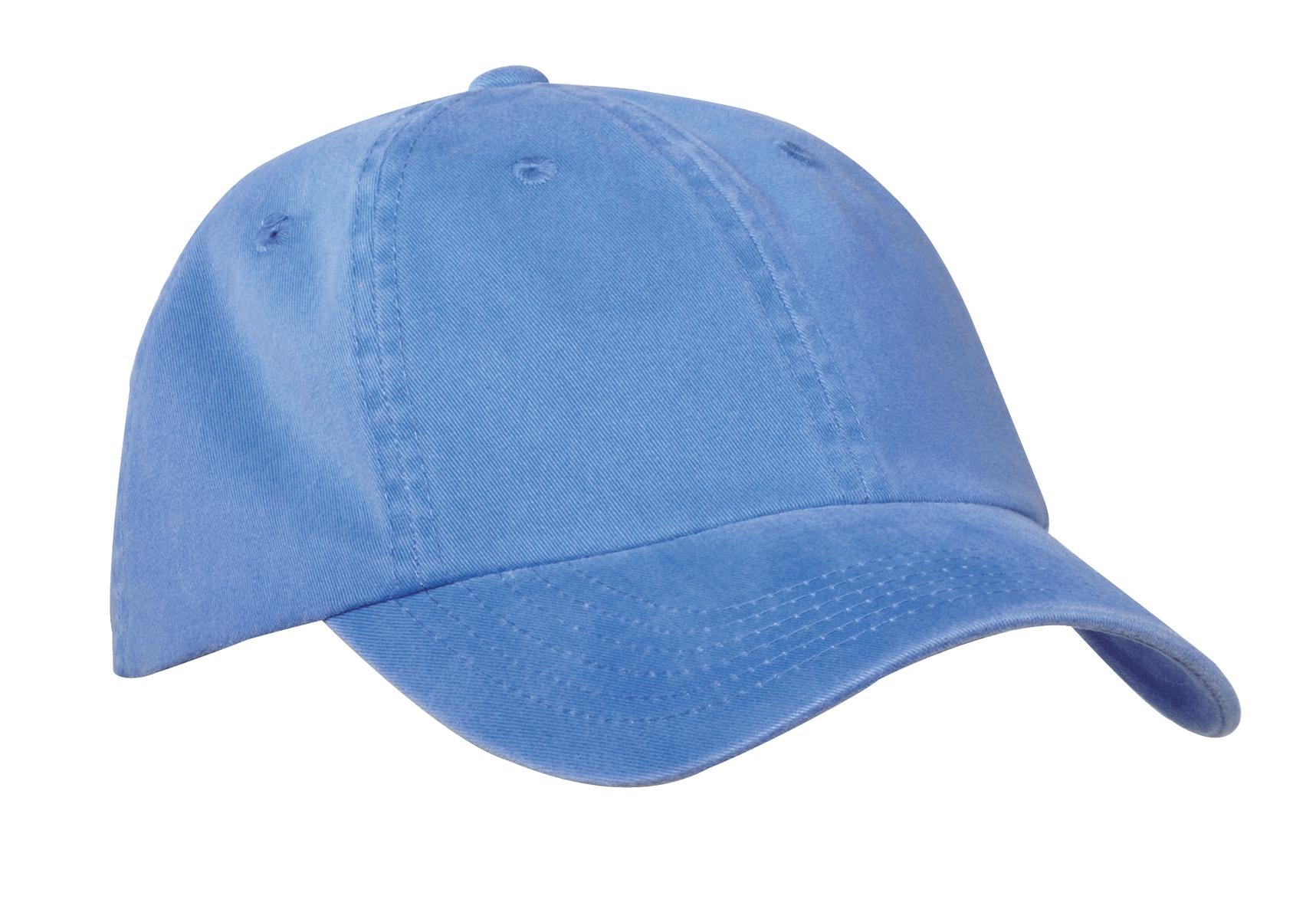Custom Faded Blue Garment-Washed Cap PWU, personalized by SanCanDo Swag in Argyle, TX