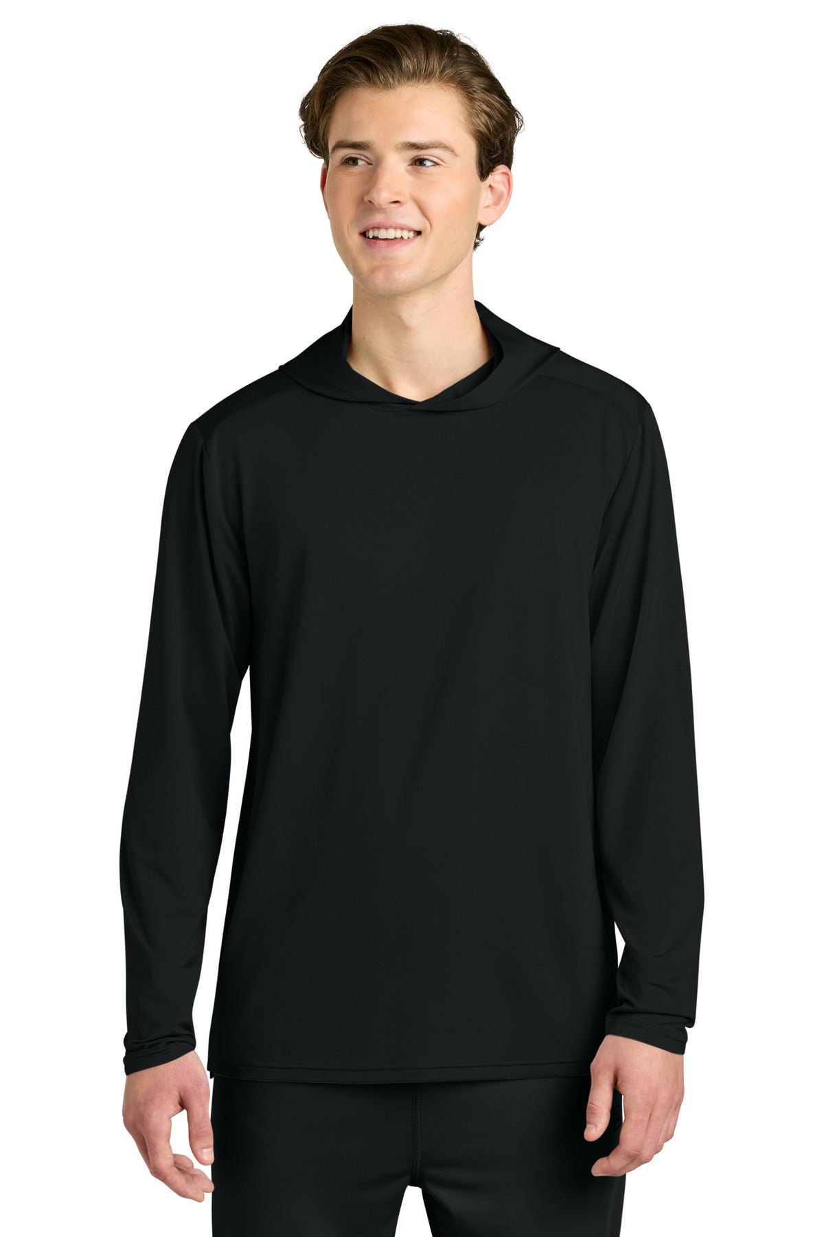 Custom Black Clutch Long Sleeve Hoodie RA7110LSH, personalized by SanCanDo Swag in Argyle, TX