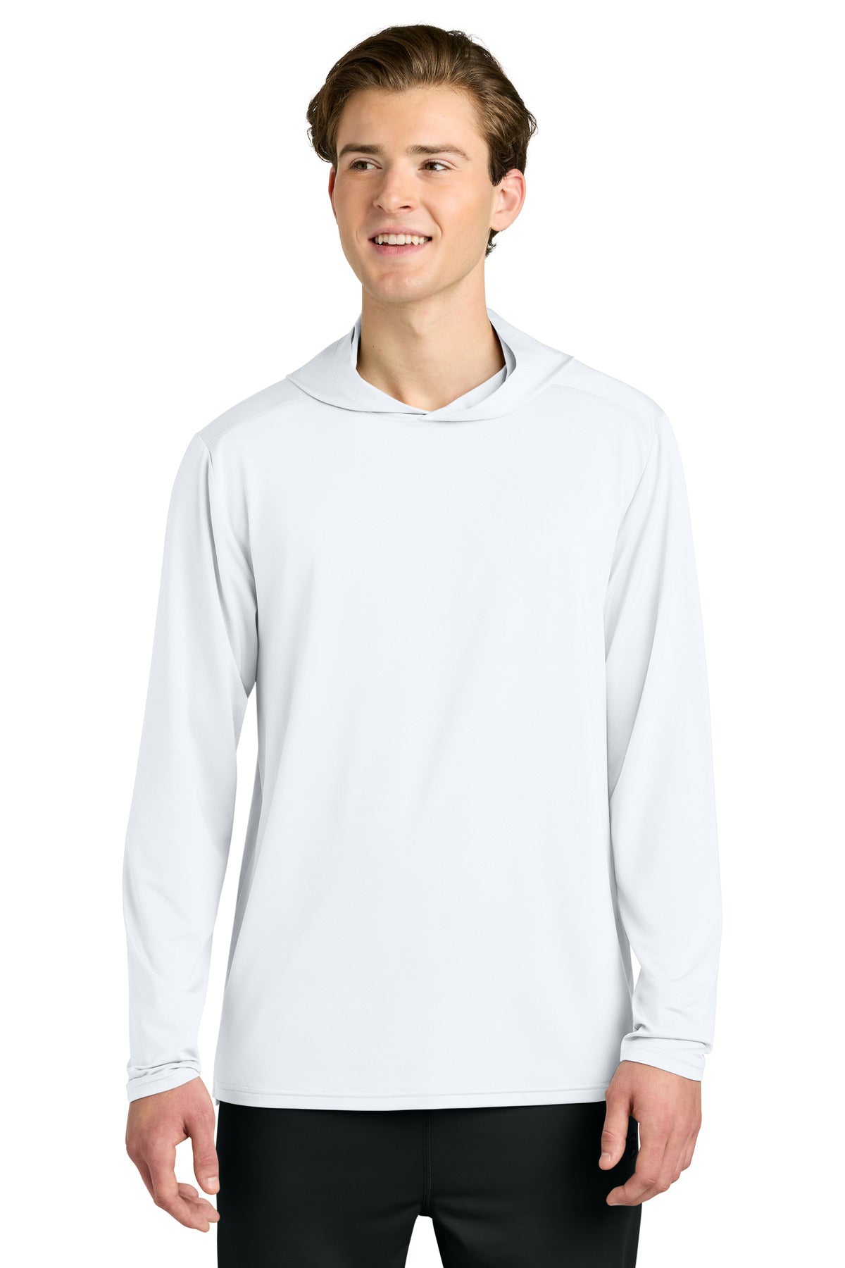 Custom White Clutch Long Sleeve Hoodie RA7110LSH, personalized by SanCanDo Swag in Argyle, TX