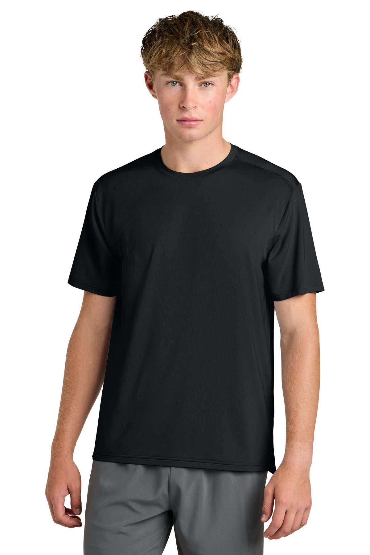 Custom Black Clutch Tee RA7110SS, personalized by SanCanDo Swag in Argyle, TX