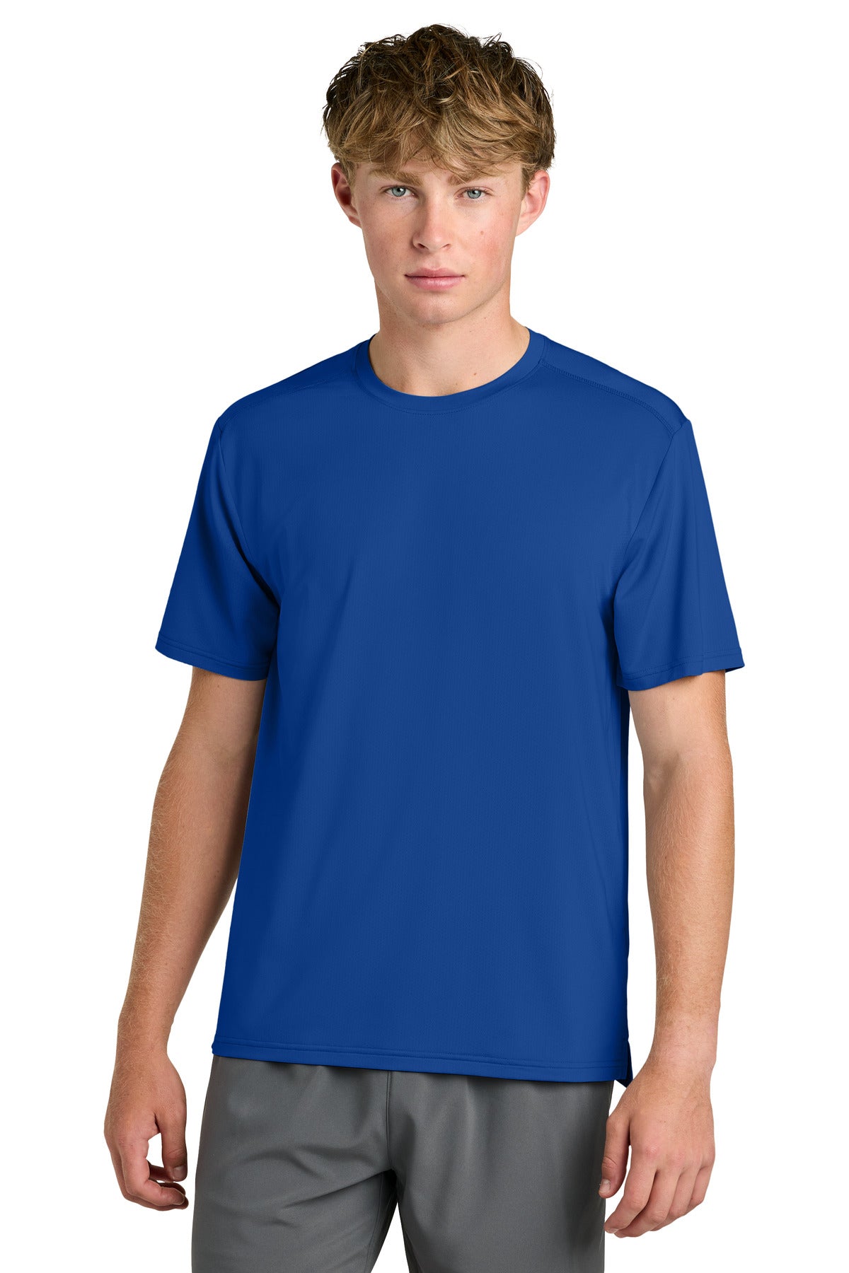 Custom Royal Clutch Tee RA7110SS, personalized by SanCanDo Swag in Argyle, TX