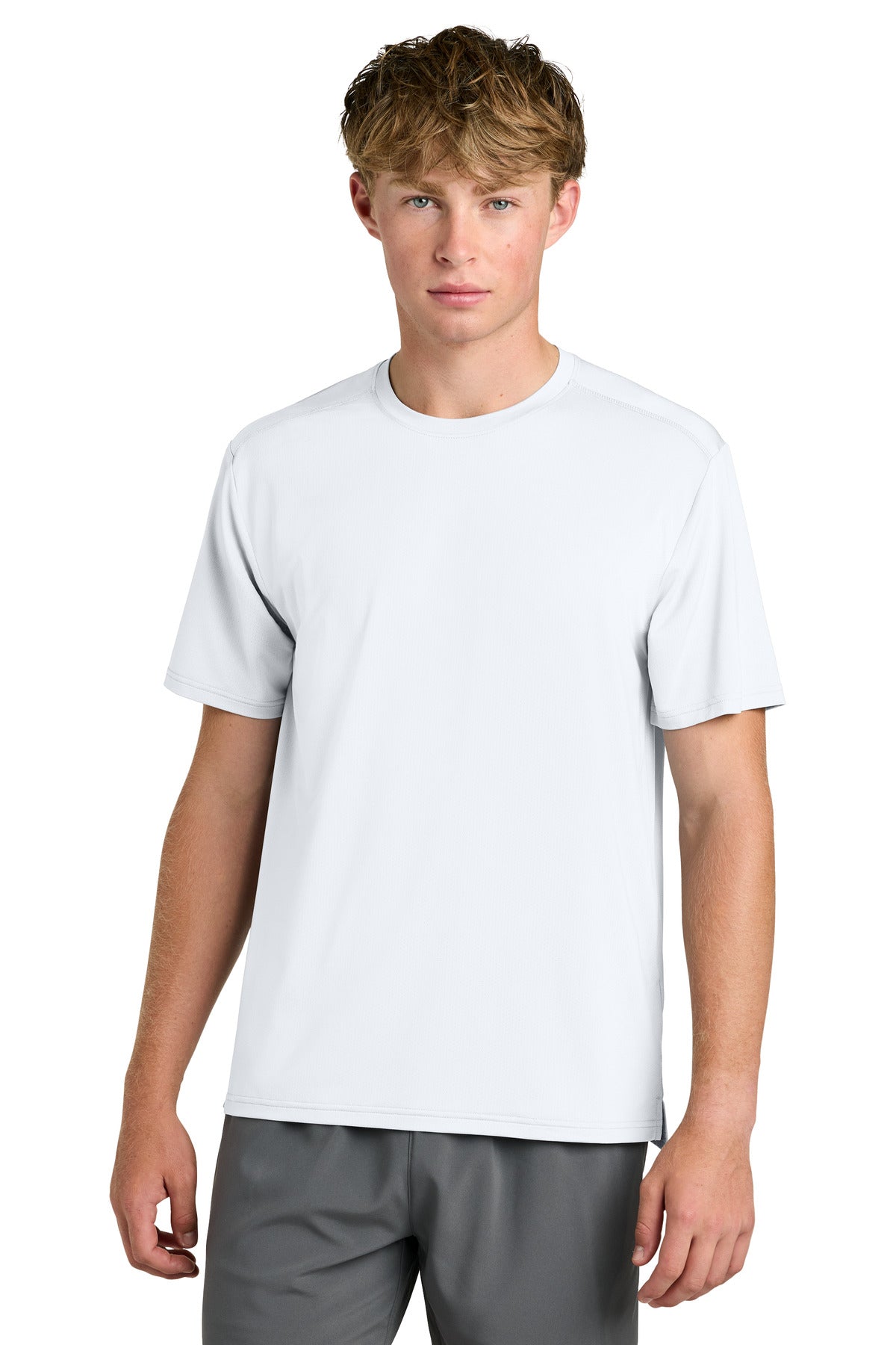 Custom White Clutch Tee RA7110SS, personalized by SanCanDo Swag in Argyle, TX