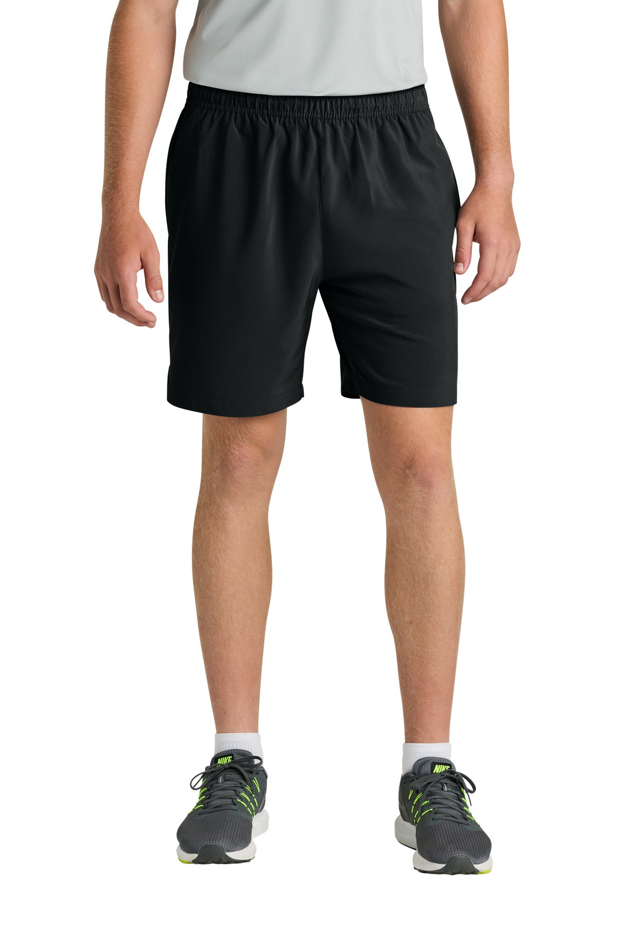 Custom Black Barrage Stretch Woven Training Short RA7401B, personalized by SanCanDo Swag in Argyle, TX