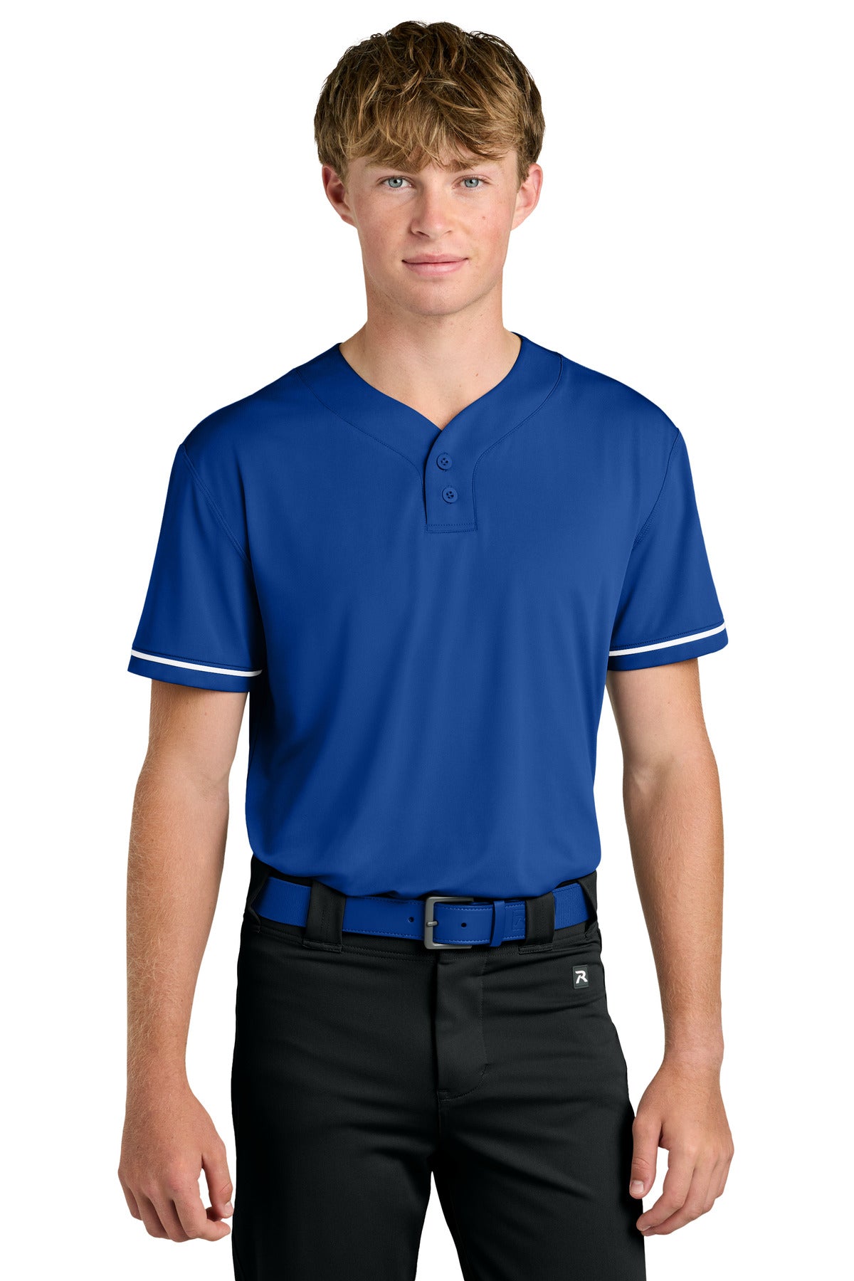 Custom Royal Select 2-Button Baseball Jersey RA7910, personalized by SanCanDo Swag in Argyle, TX
