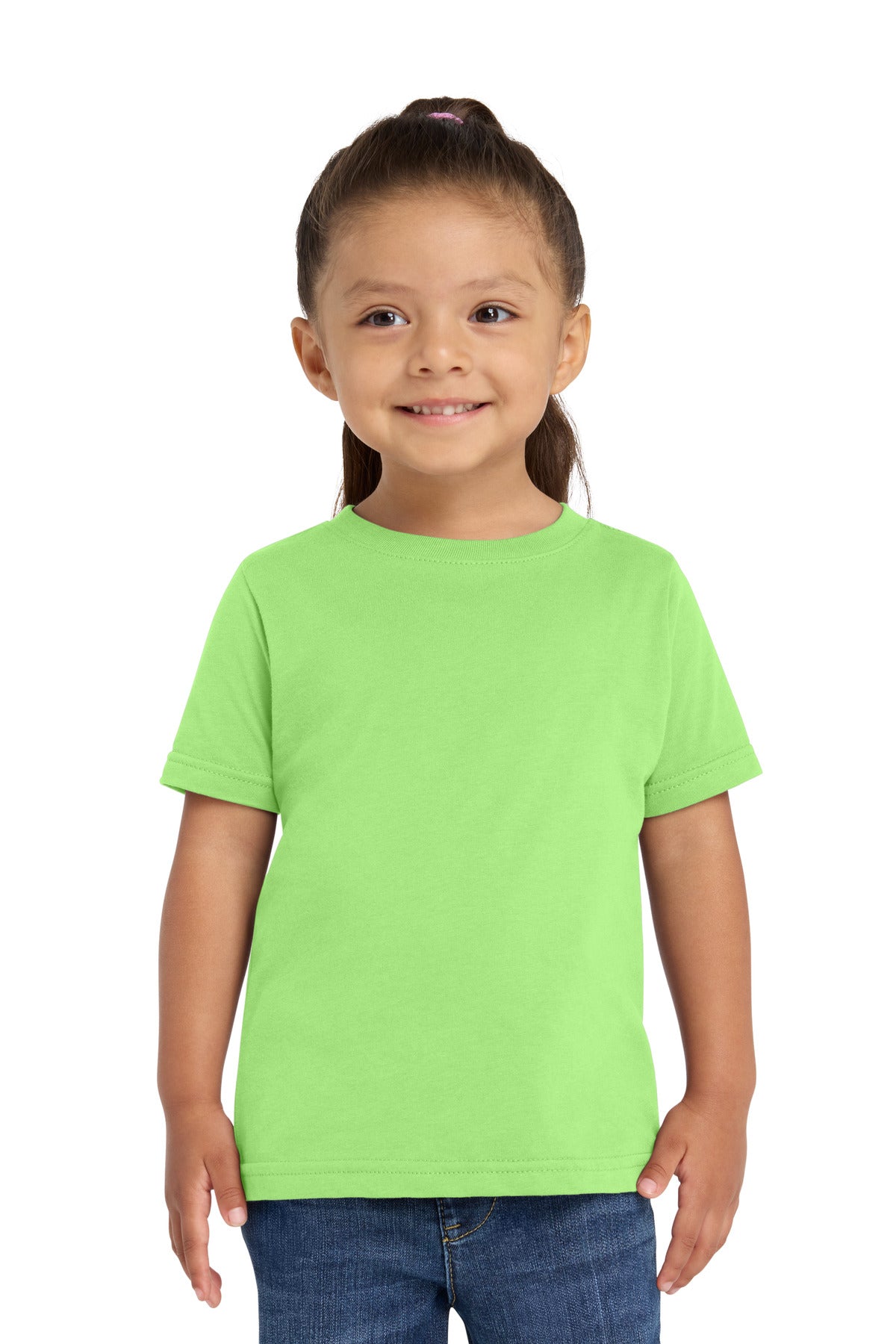 Custom Key Lime Toddler Fine Jersey Tee RS3321, personalized by SanCanDo Swag in Argyle, TX