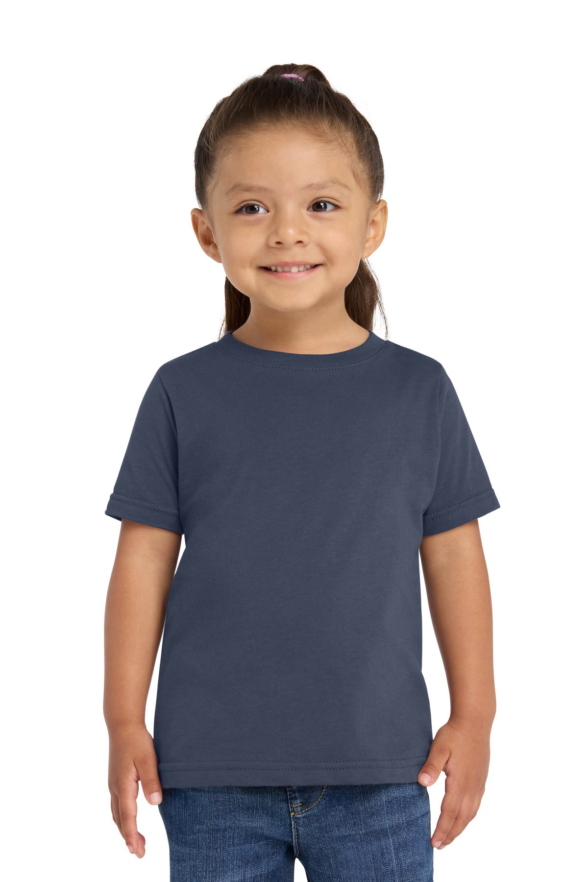 Custom Navy Toddler Fine Jersey Tee RS3321, personalized by SanCanDo Swag in Argyle, TX