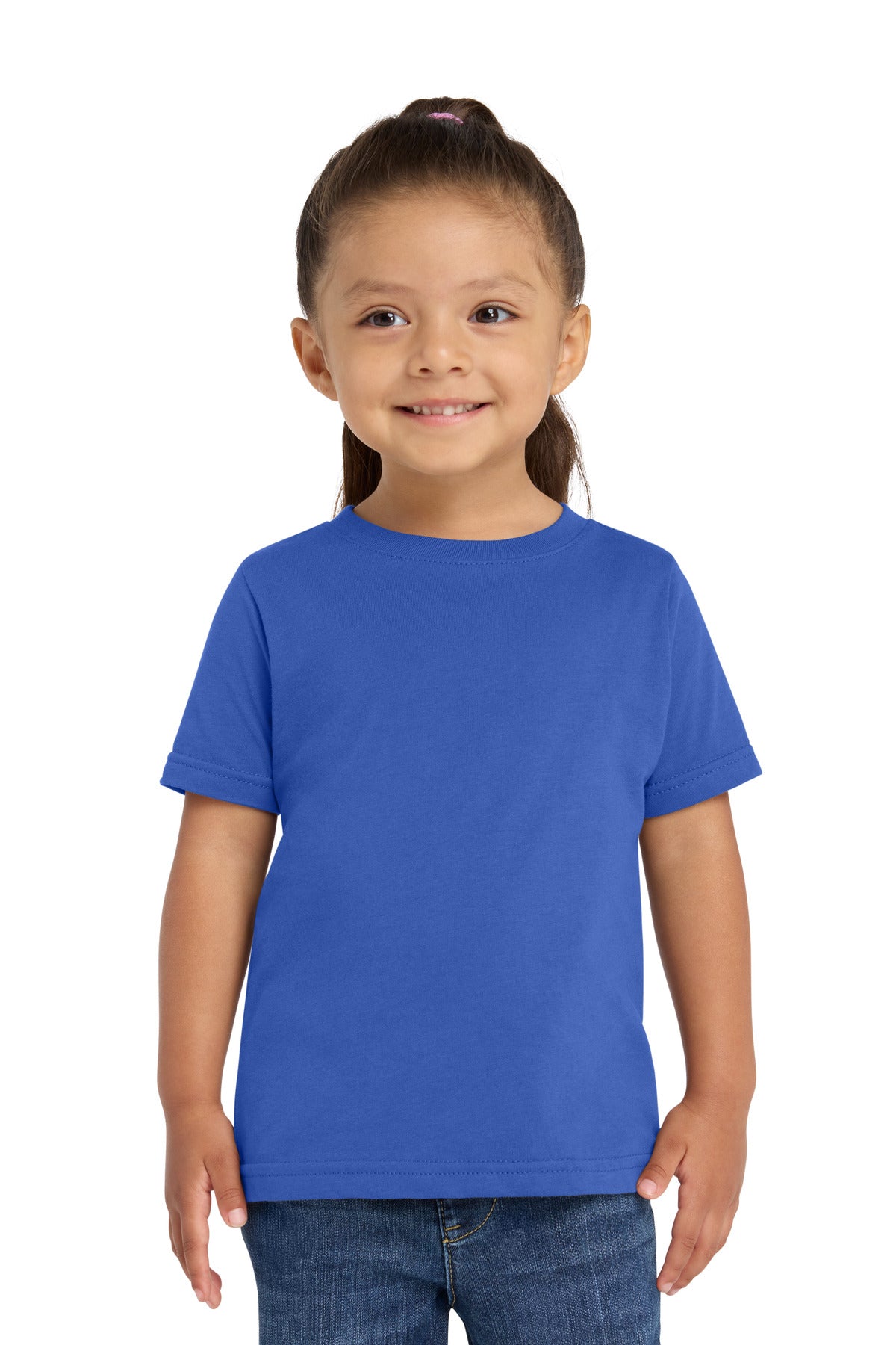 Custom Royal Toddler Fine Jersey Tee RS3321, personalized by SanCanDo Swag in Argyle, TX