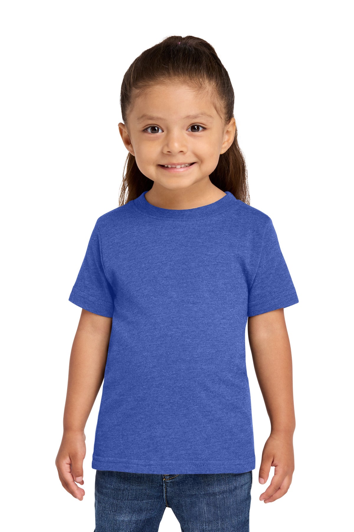 Custom Vintage Royal Toddler Fine Jersey Tee RS3321, personalized by SanCanDo Swag in Argyle, TX