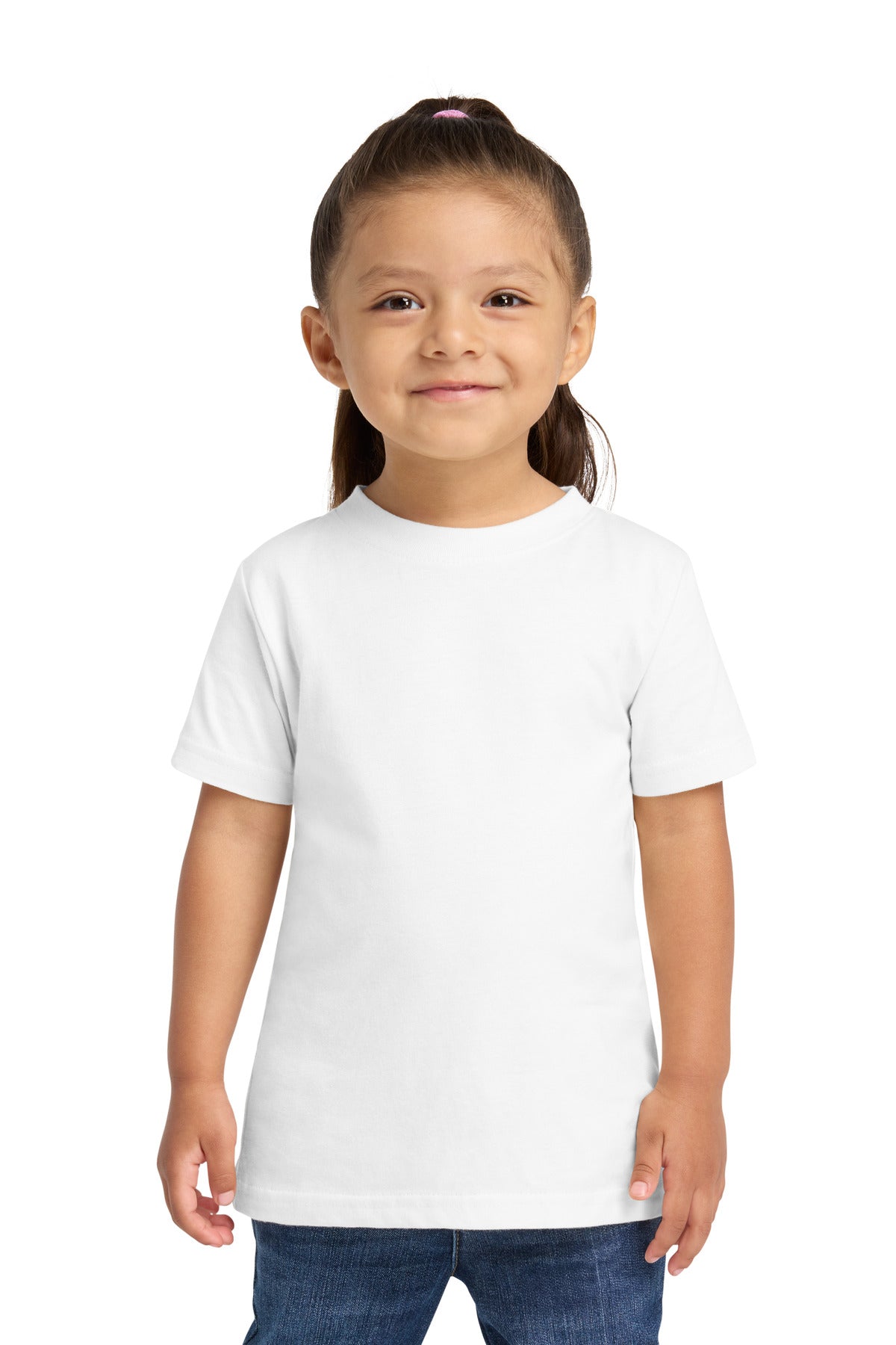 Custom White Toddler Fine Jersey Tee RS3321, personalized by SanCanDo Swag in Argyle, TX