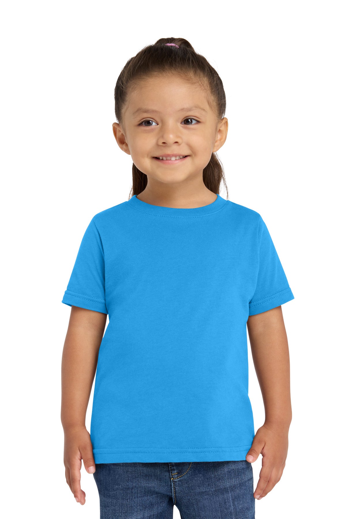 Custom Cobalt Toddler Fine Jersey Tee RS3321, personalized by SanCanDo Swag in Argyle, TX