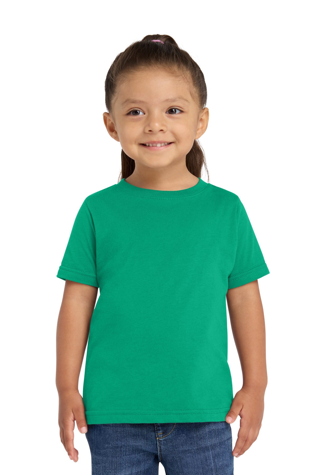 Custom Kelly Toddler Fine Jersey Tee RS3321, personalized by SanCanDo Swag in Argyle, TX