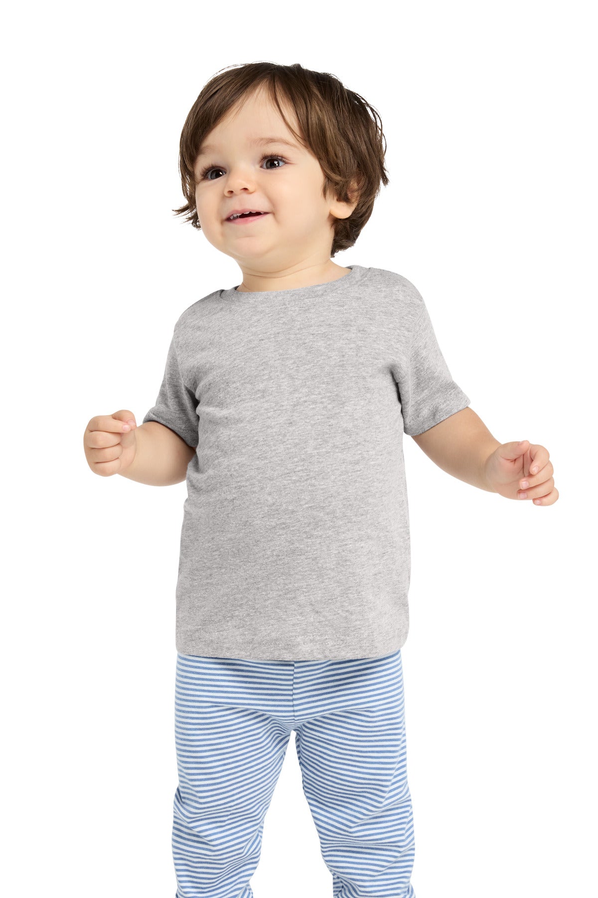 Custom Heather Infant Fine Jersey Tee RS3322, personalized by SanCanDo Swag in Argyle, TX
