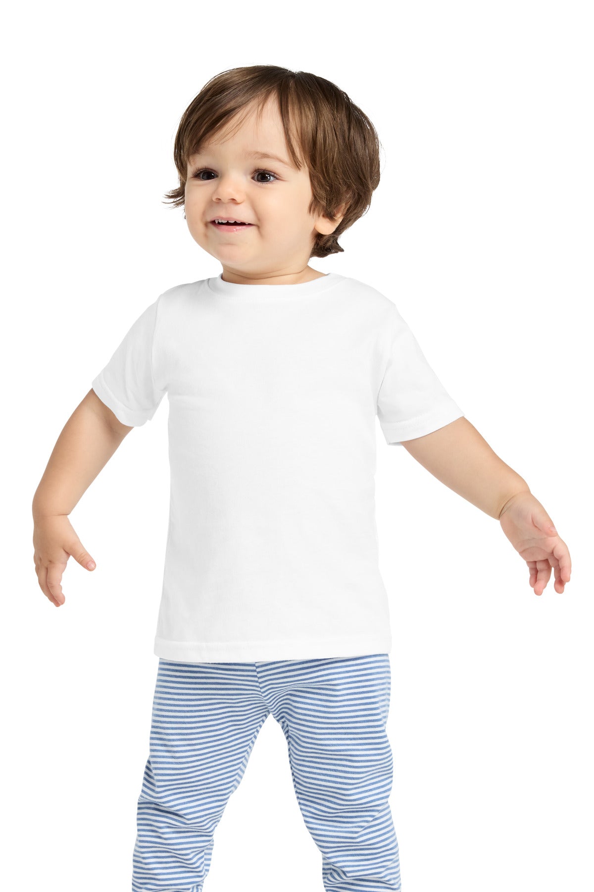 Custom White Infant Fine Jersey Tee RS3322, personalized by SanCanDo Swag in Argyle, TX