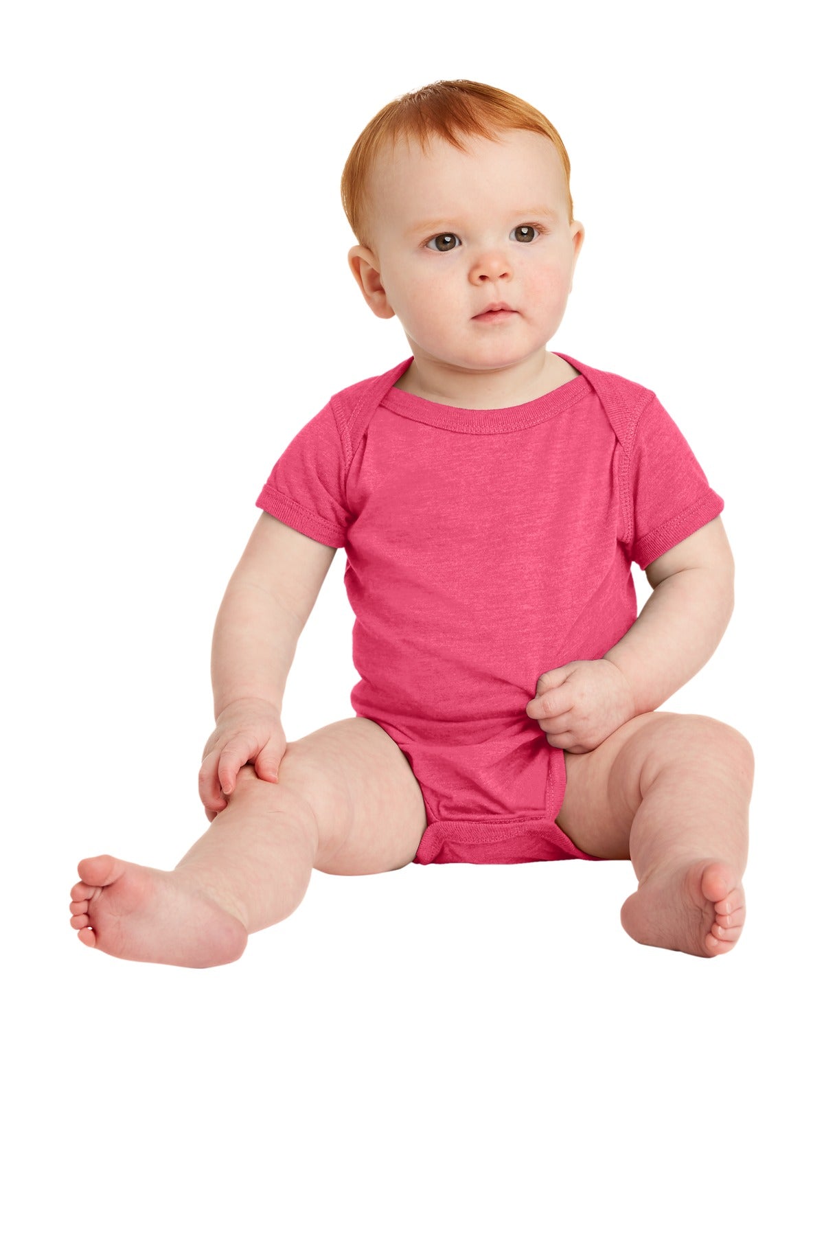 Custom Vintage Hot Pink Infant Vintage Fine Jersey Bodysuit RS4424, personalized by SanCanDo Swag in Argyle, TX
